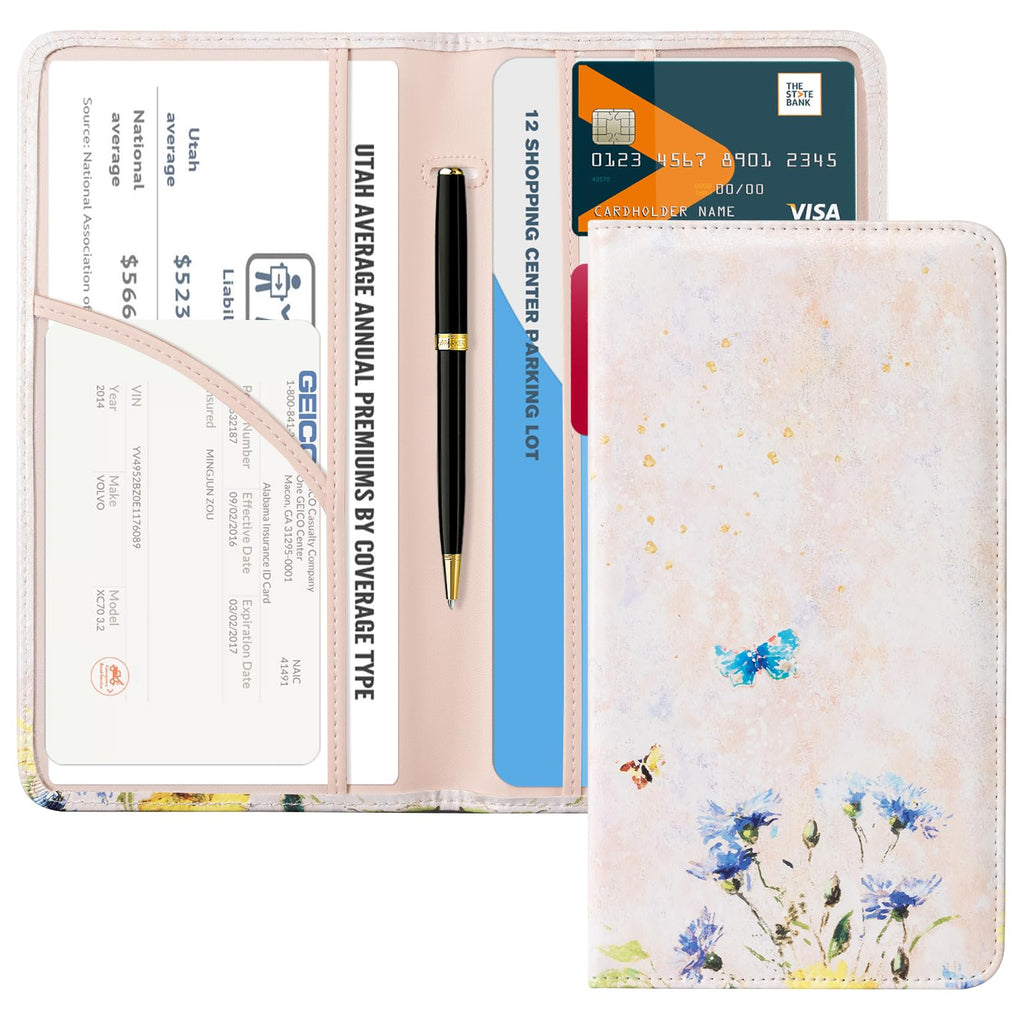 Car Registration & Insurance Holder for Glove Box Storage
