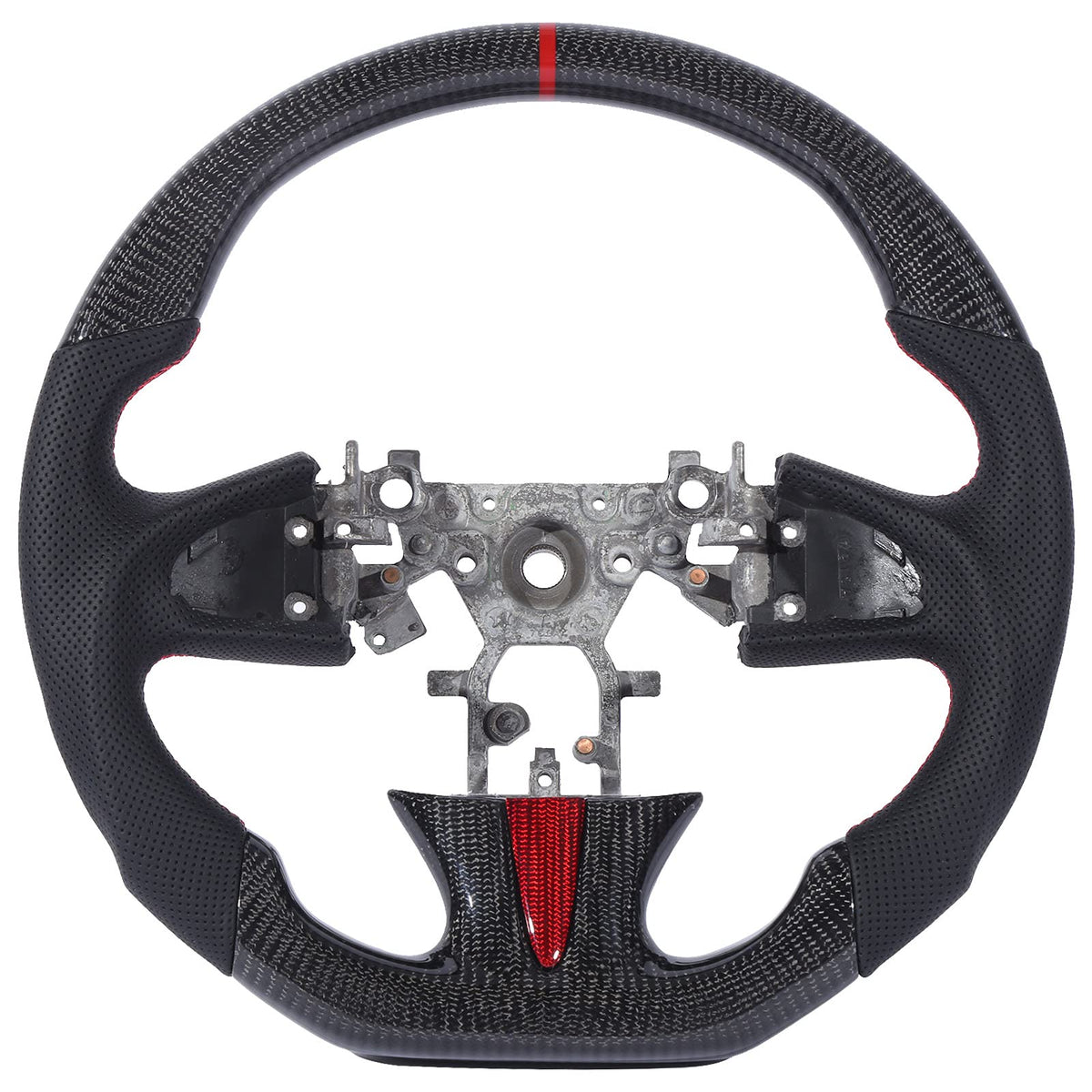Breathable Carbon Fiber Leather Steering Wheel Cover