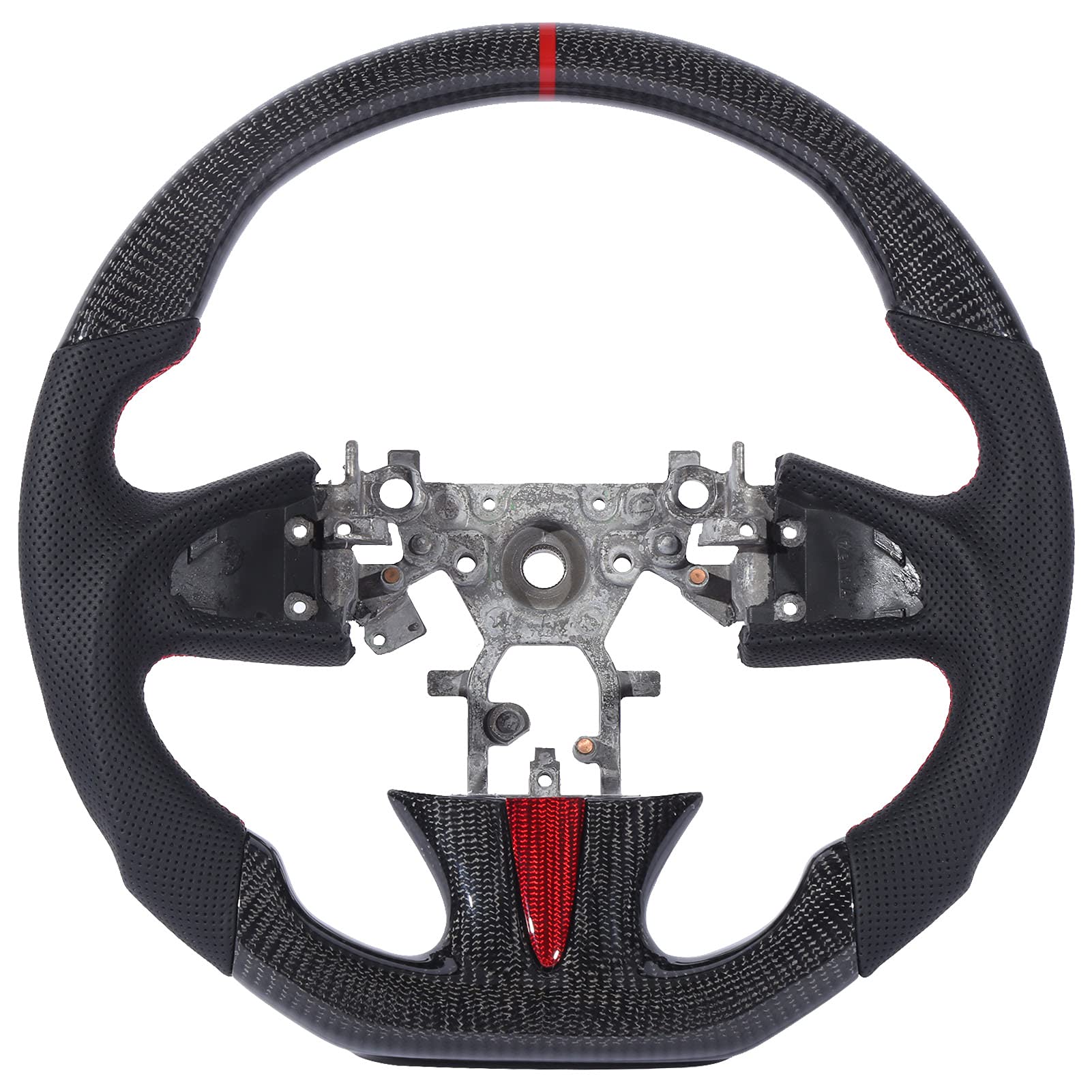 Breathable Carbon Fiber Leather Steering Wheel Cover