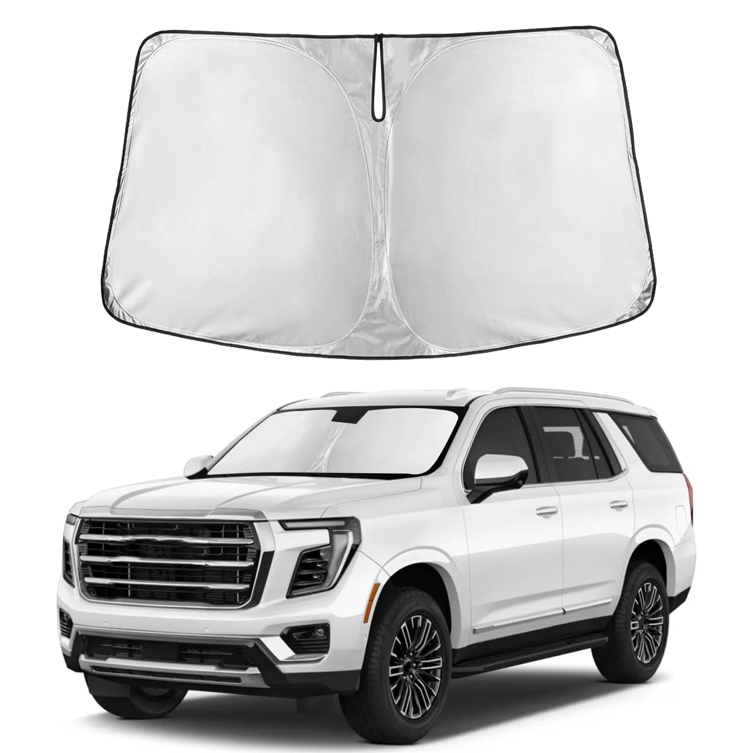 Front Windshield Sun Shade & Car Window Sun Visor