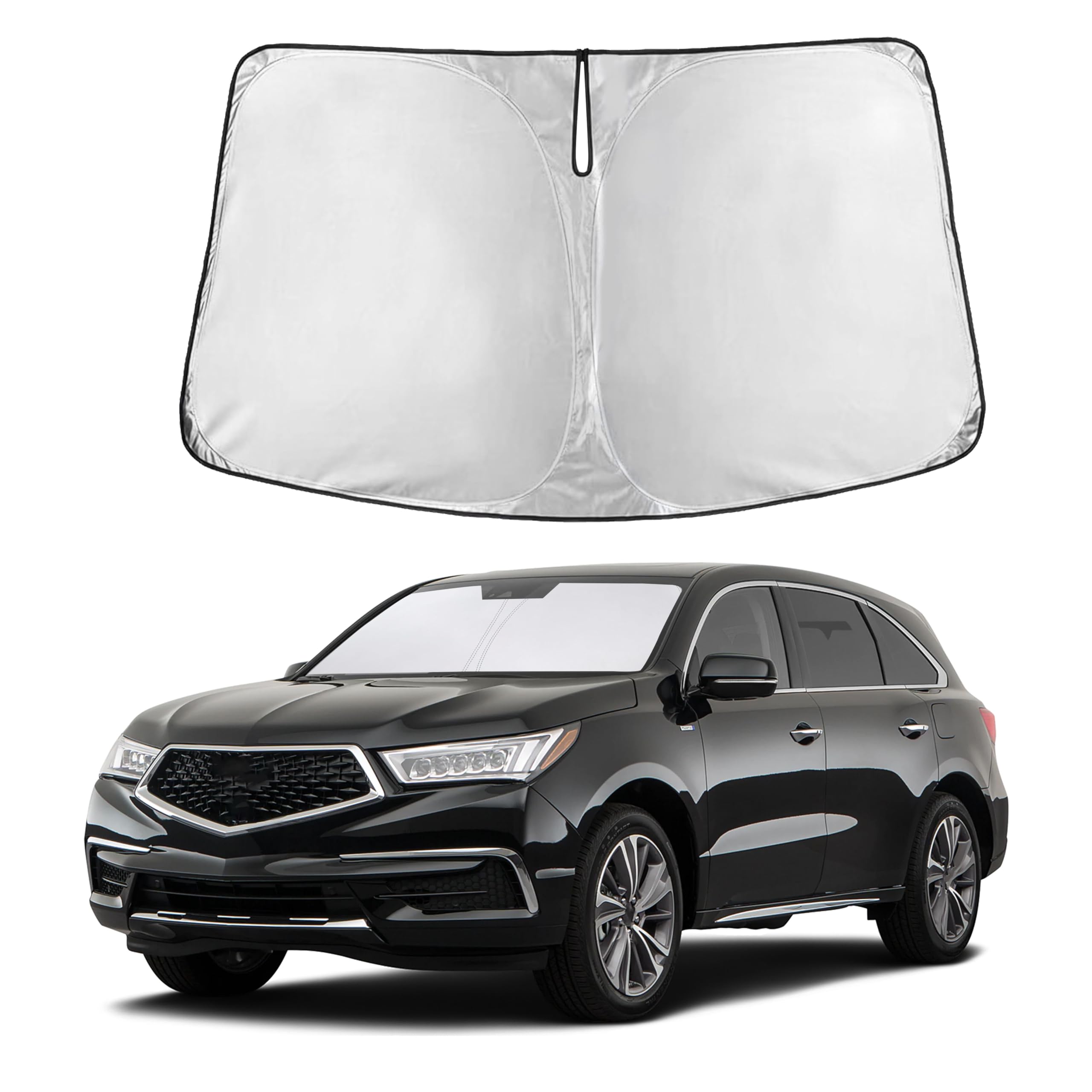 Front Windshield Sun Shade & Car Window Sun Visor