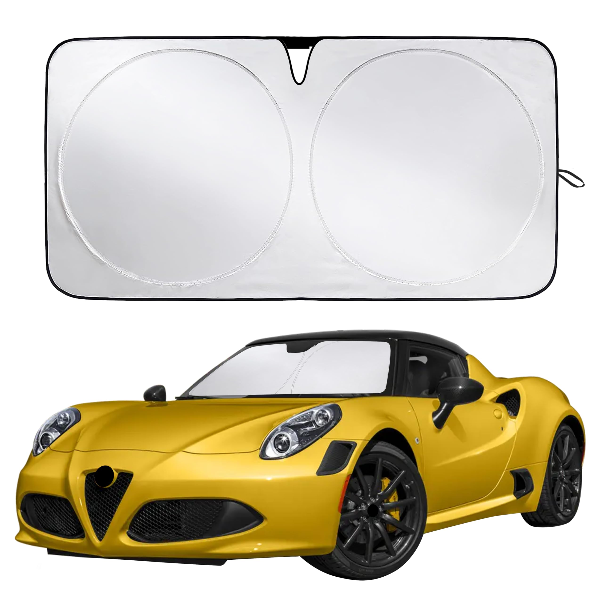 Reflective RV Windshield Sunshade for UV & Heat Protection