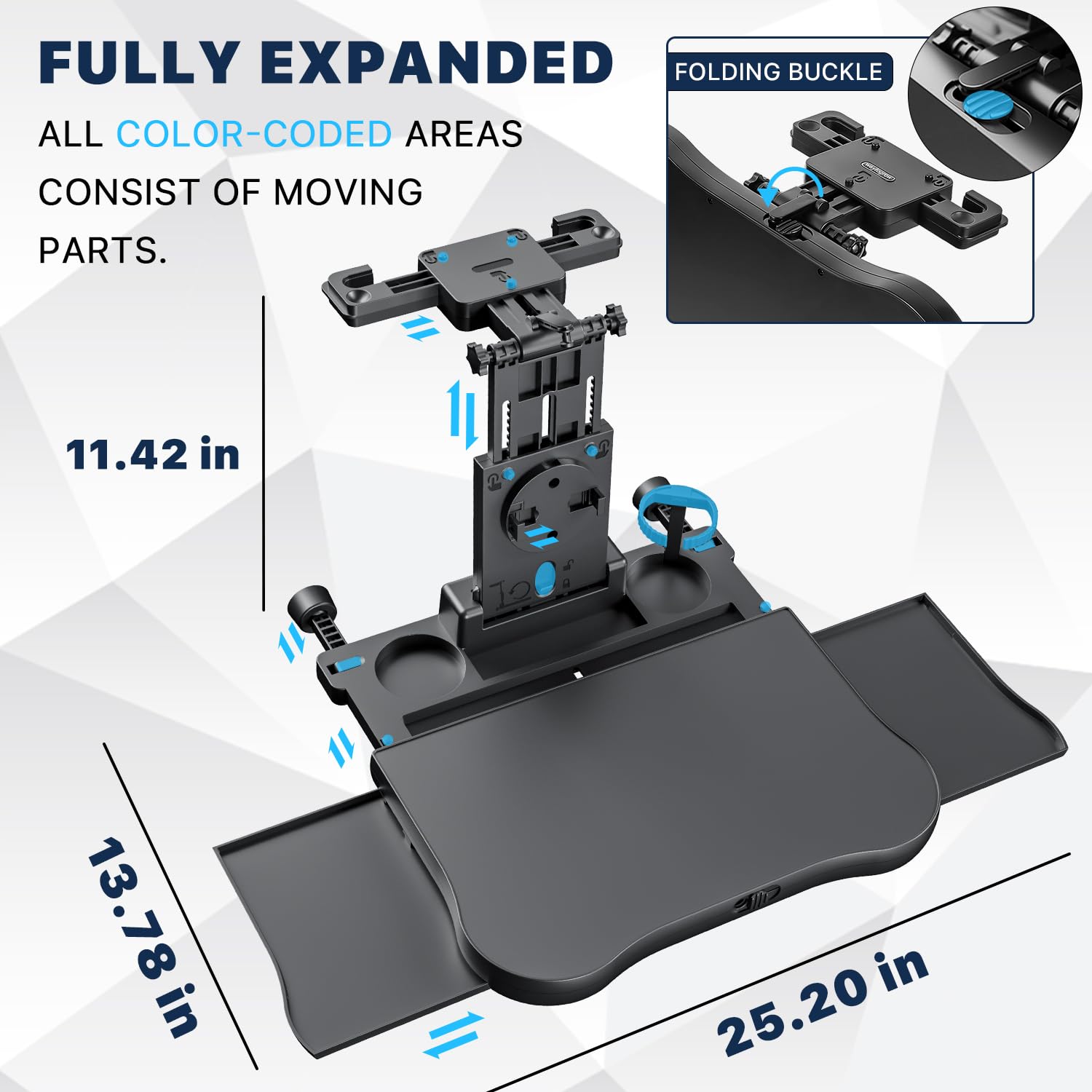 Foldable Steering Wheel & Backseat Car Travel Tray