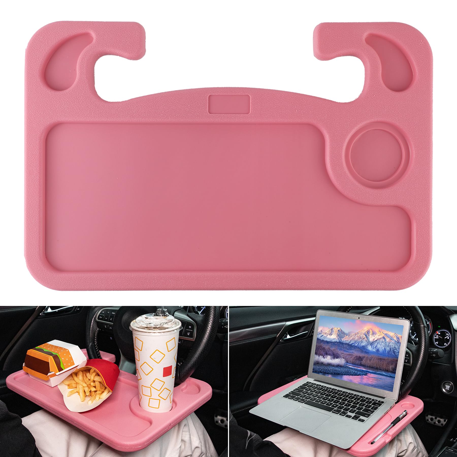 Portable Steering Wheel Desk for Laptop, Food & Work