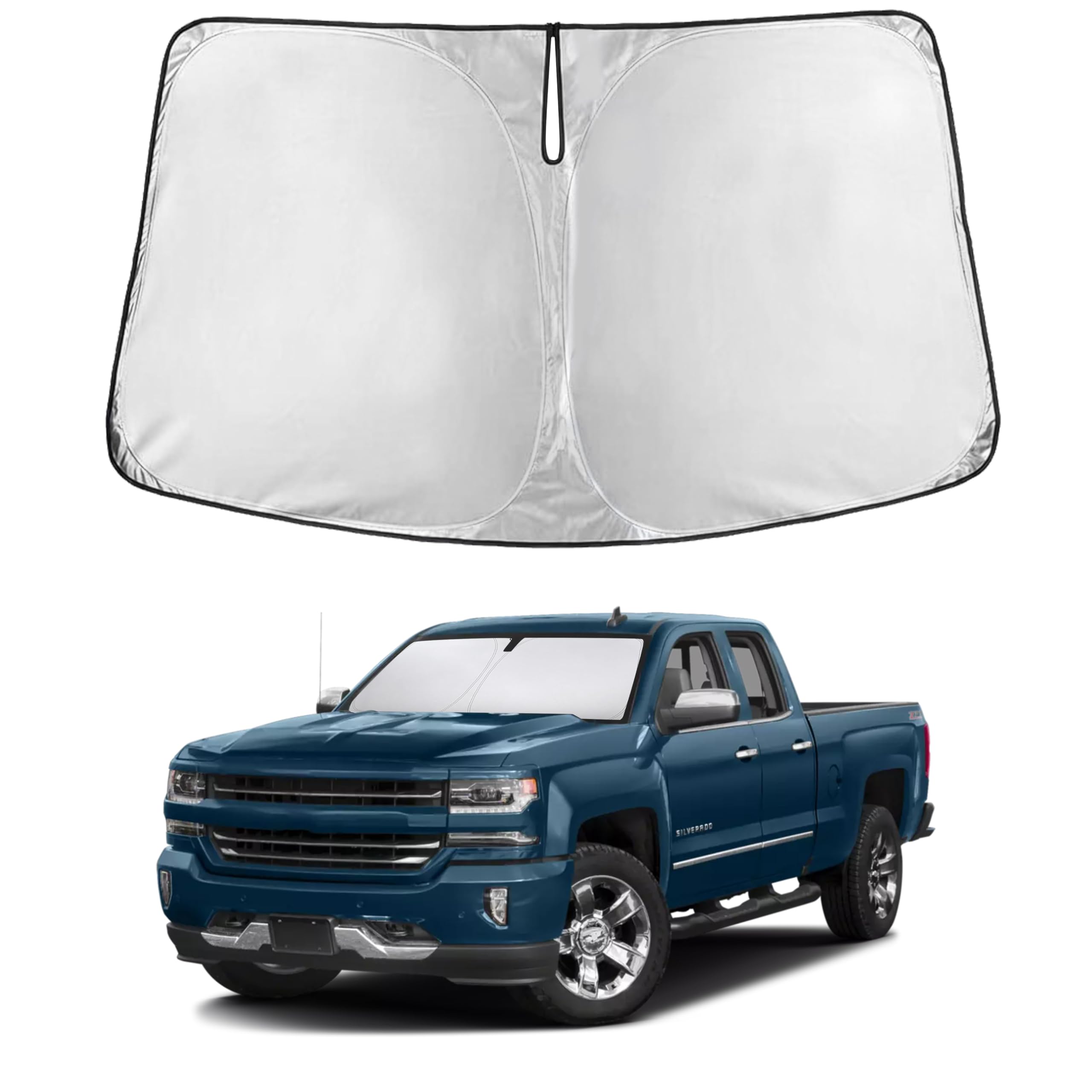 Reflective RV Windshield Sunshade for UV & Heat Protection