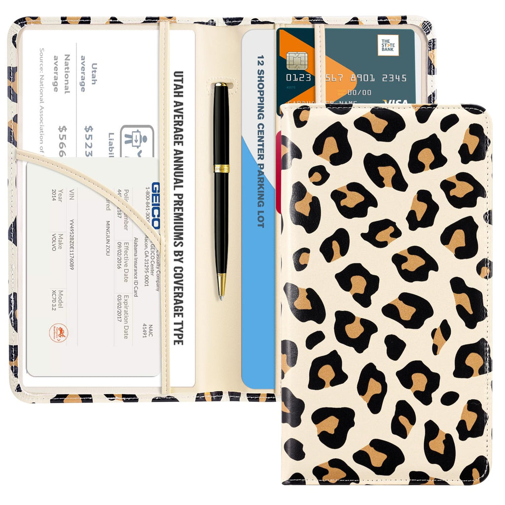 Car Registration & Insurance Holder for Glove Box Storage
