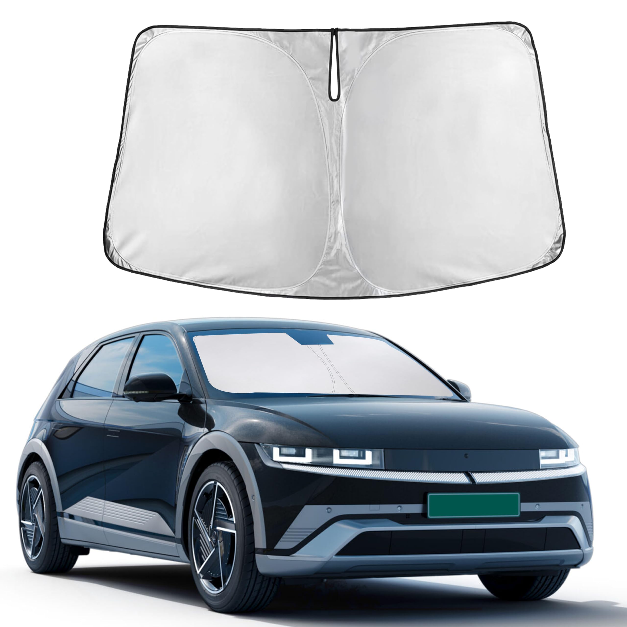 Front Windshield Sun Shade & Car Window Sun Visor