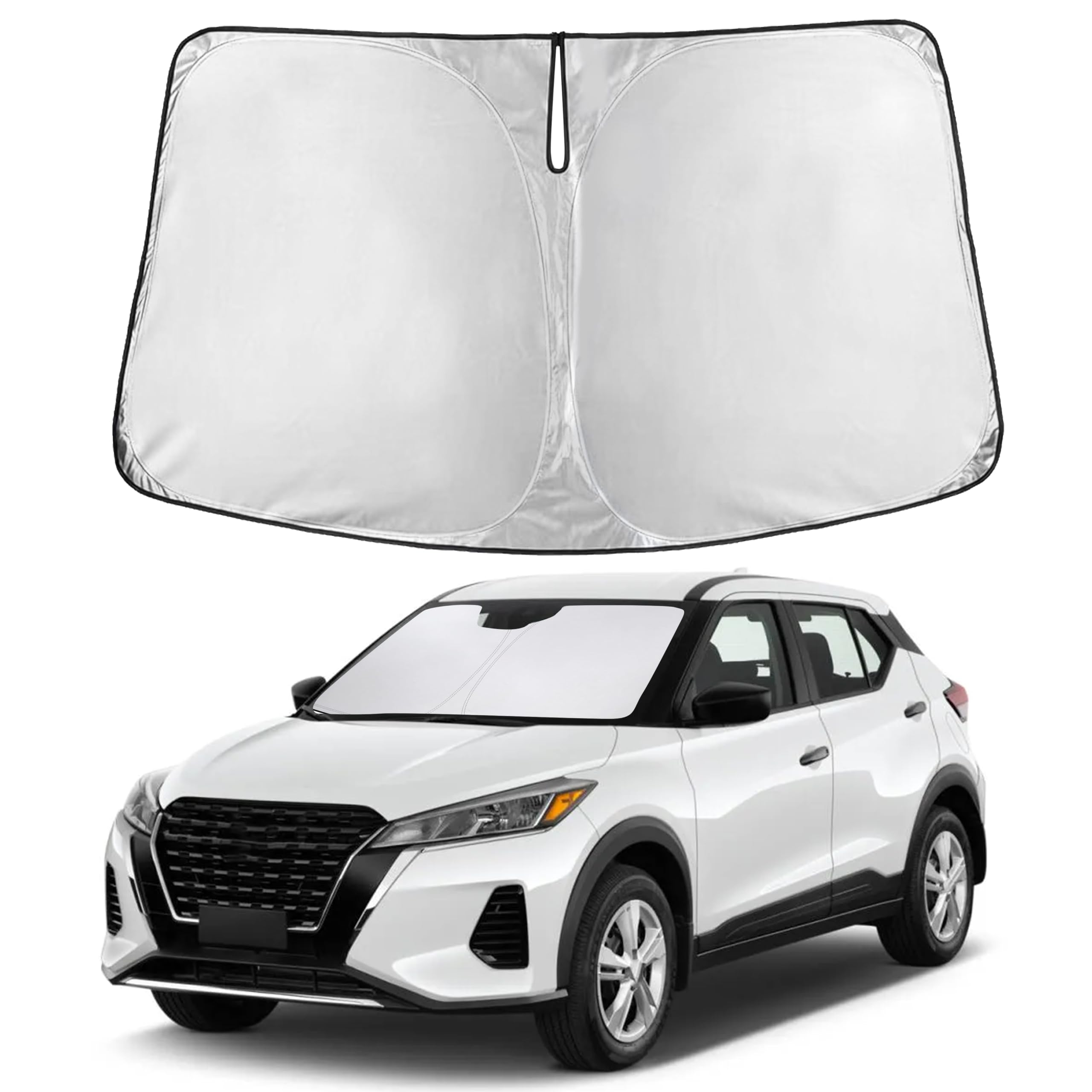 Front Windshield Sun Shade & Car Window Sun Visor