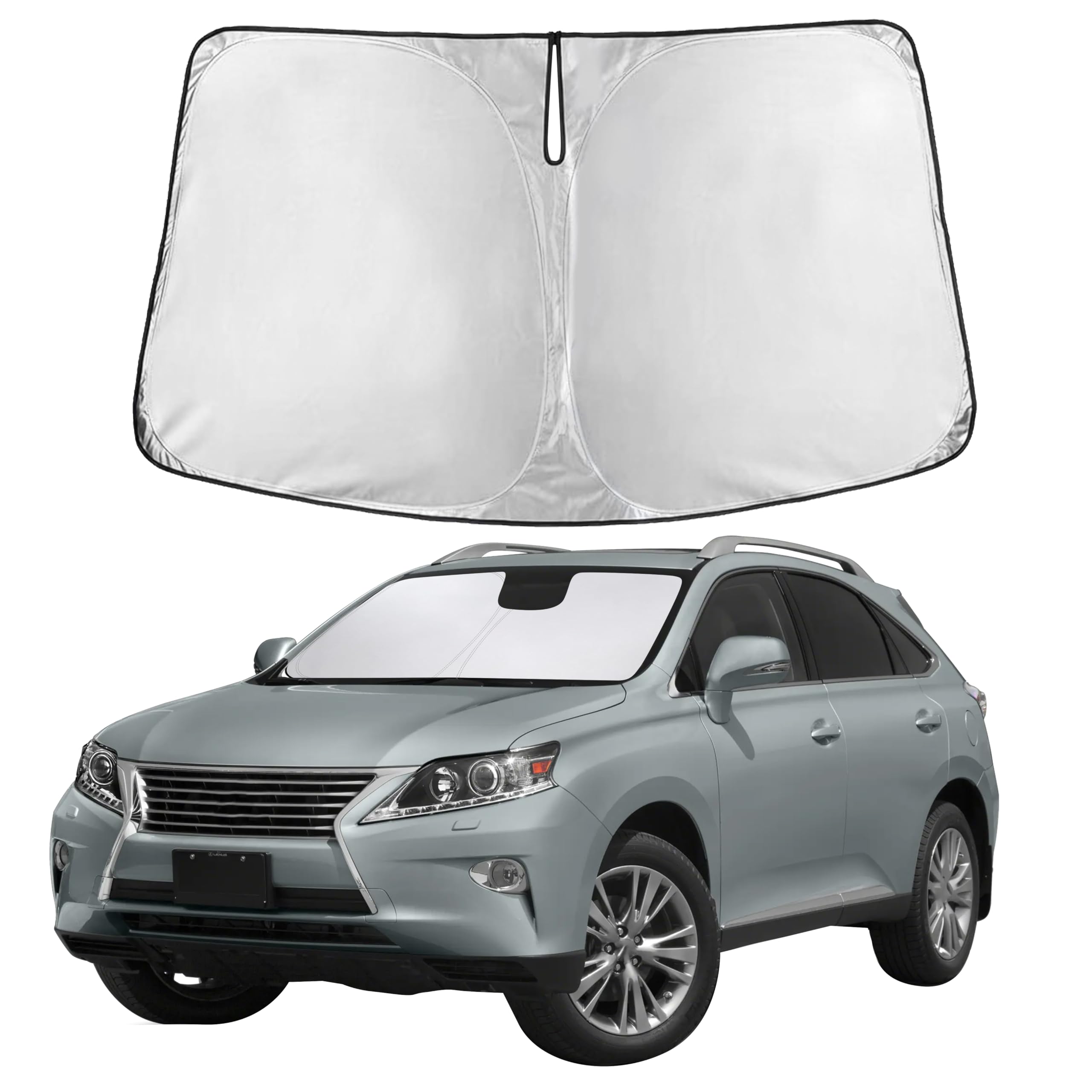 Front Windshield Sun Shade & Car Window Sun Visor