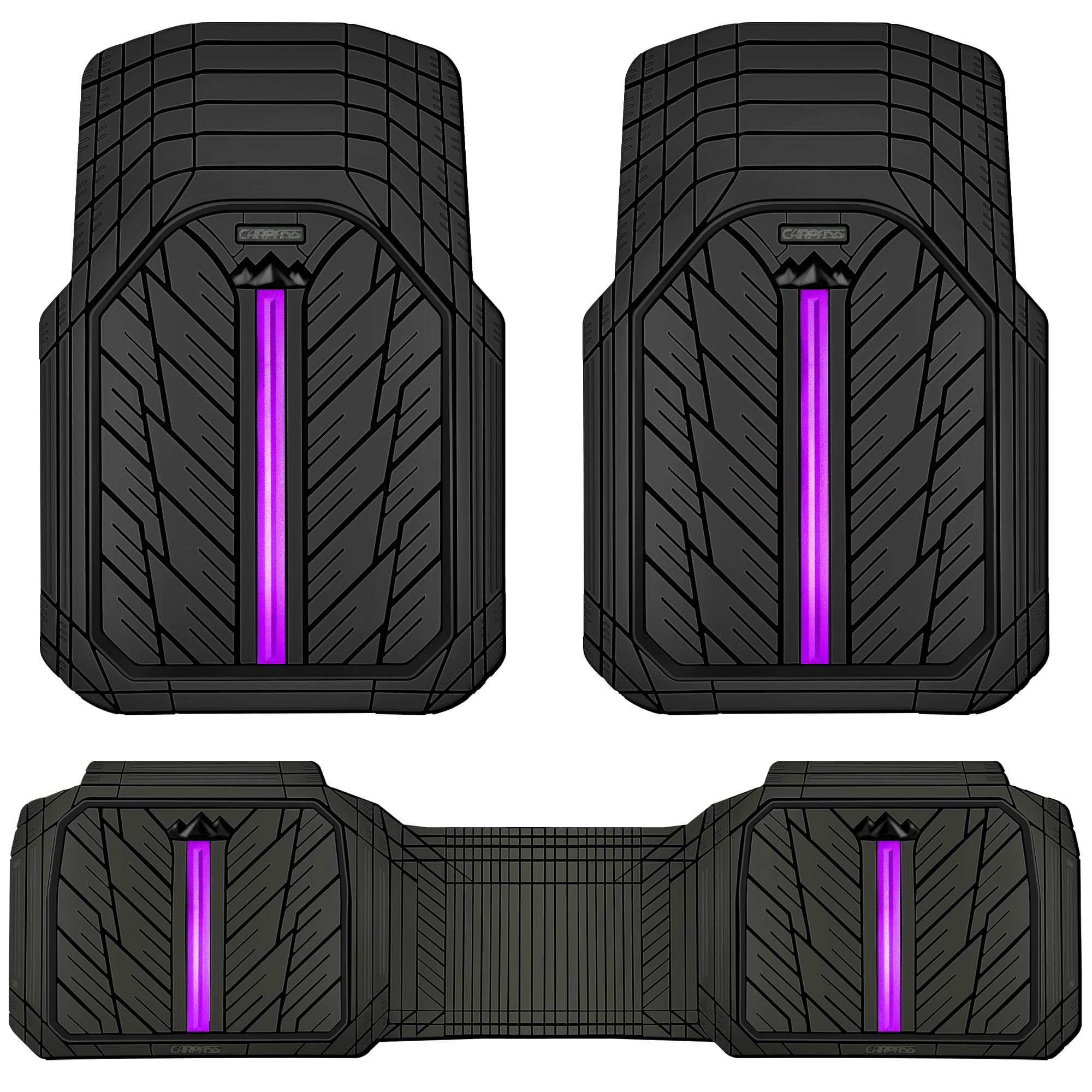 All-Weather Rubber Car Floor Mats for Interior Protection