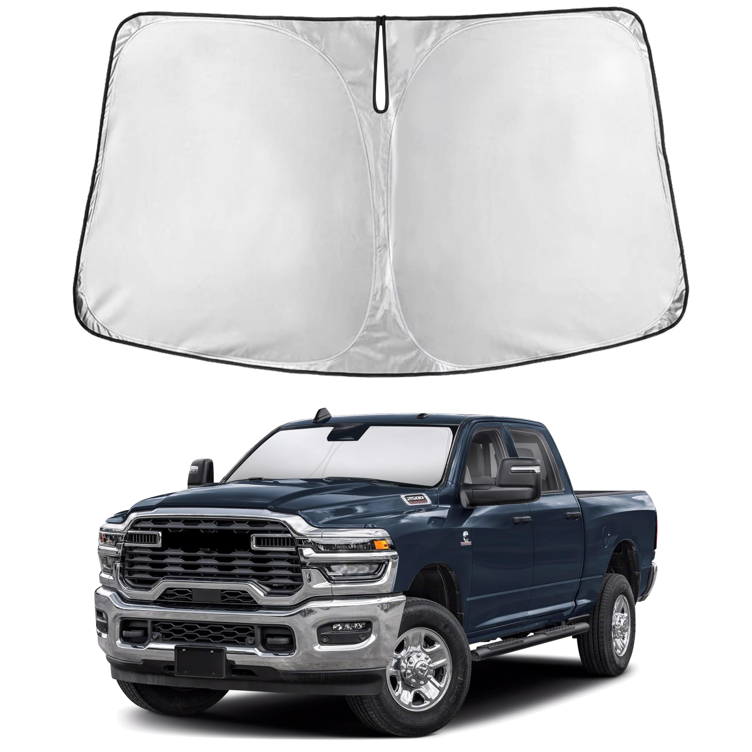 Reflective RV Windshield Sunshade for UV & Heat Protection
