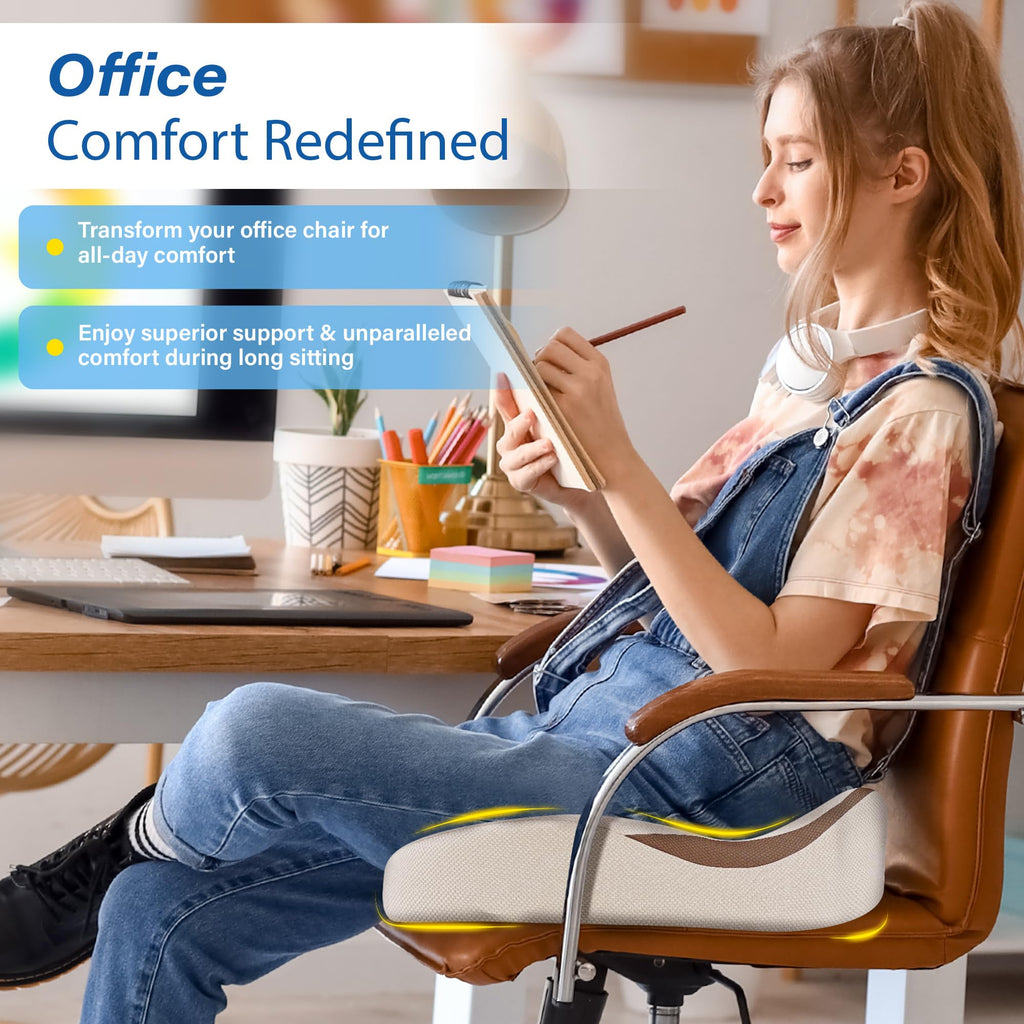 Ergonomic Memory Foam Car Seat Cushion for Long Drives
