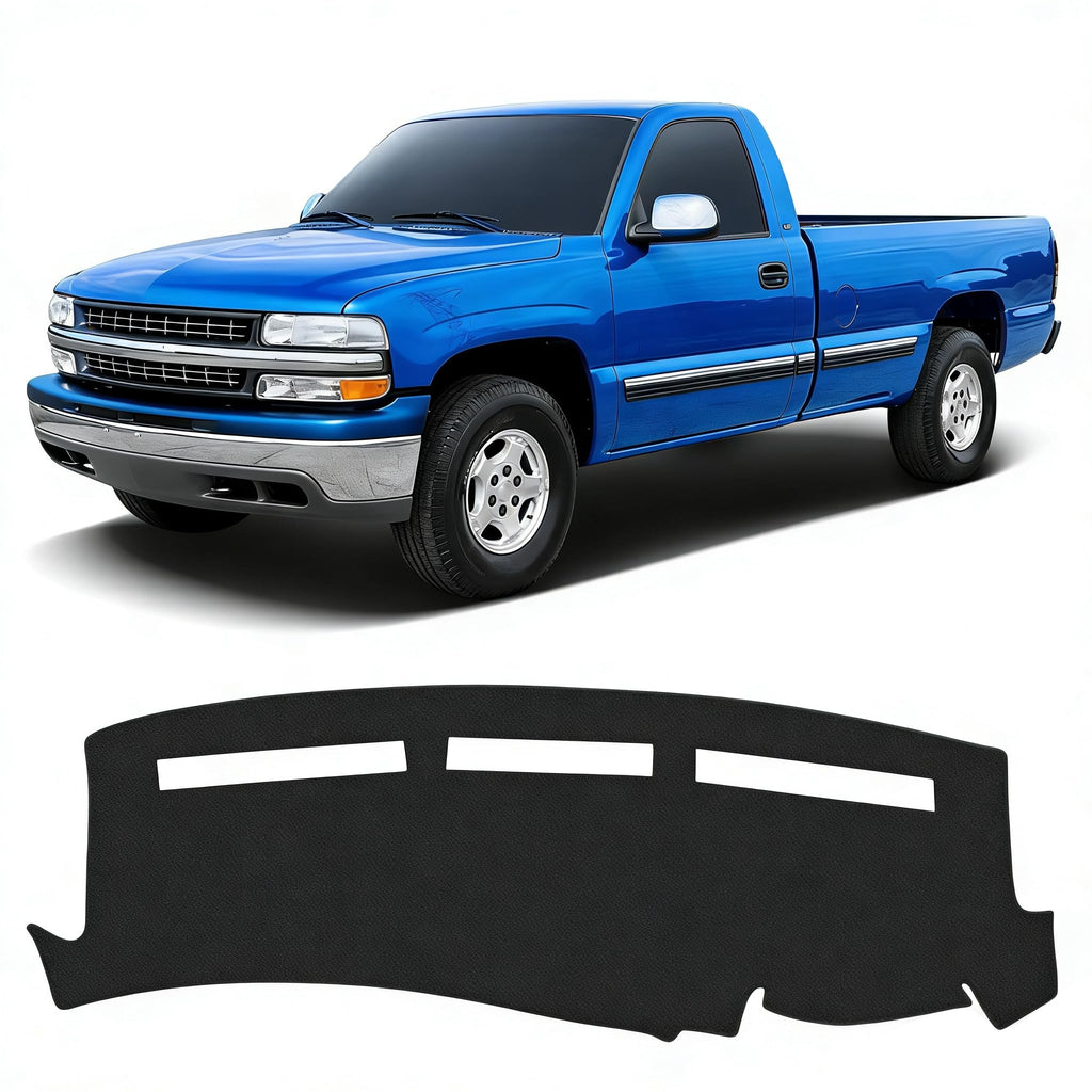 Gray & Black Non-Slip Dashboard Cover for Left-Hand Drive