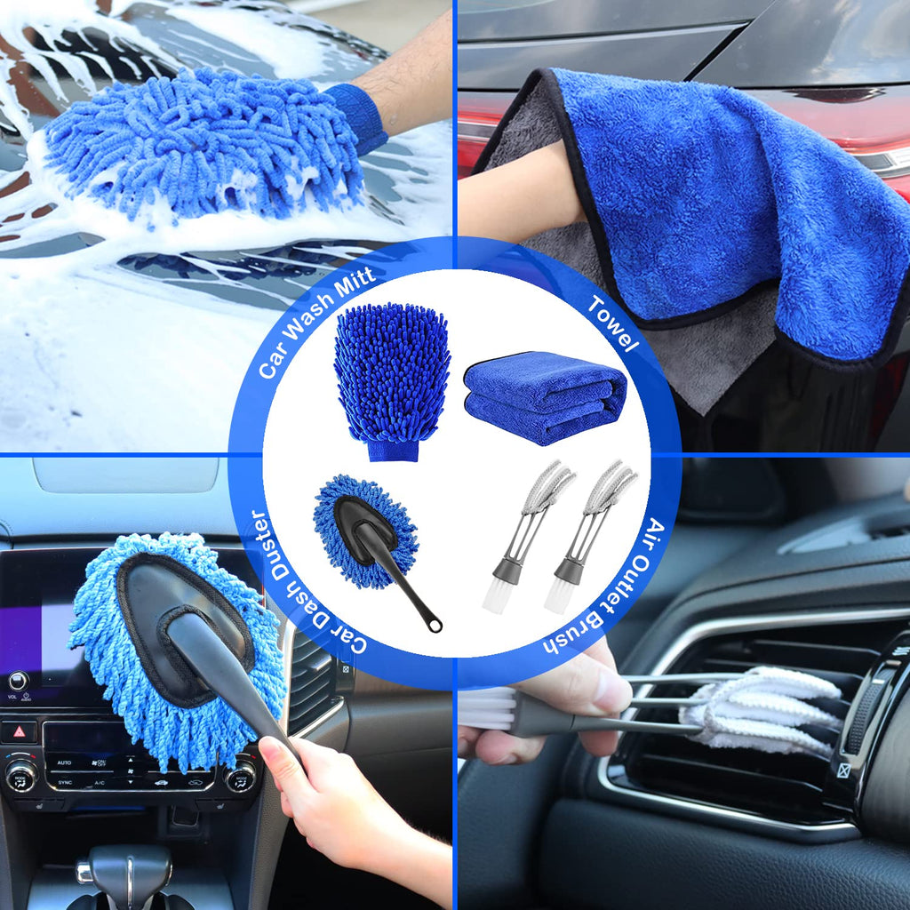 26-Piece Car Detailing Brush & Interior Cleaning Kit