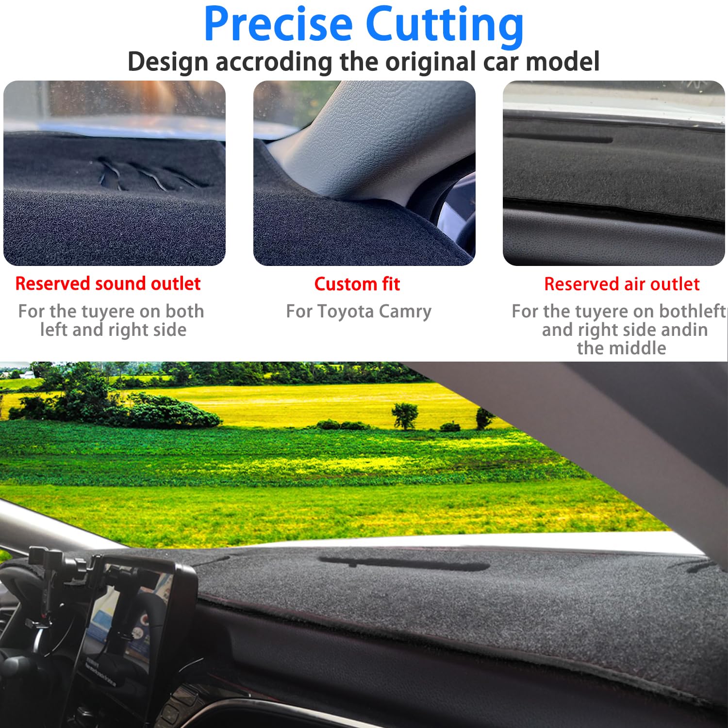 Dashboard Cover Mat for Toyota Camry 2025–Present