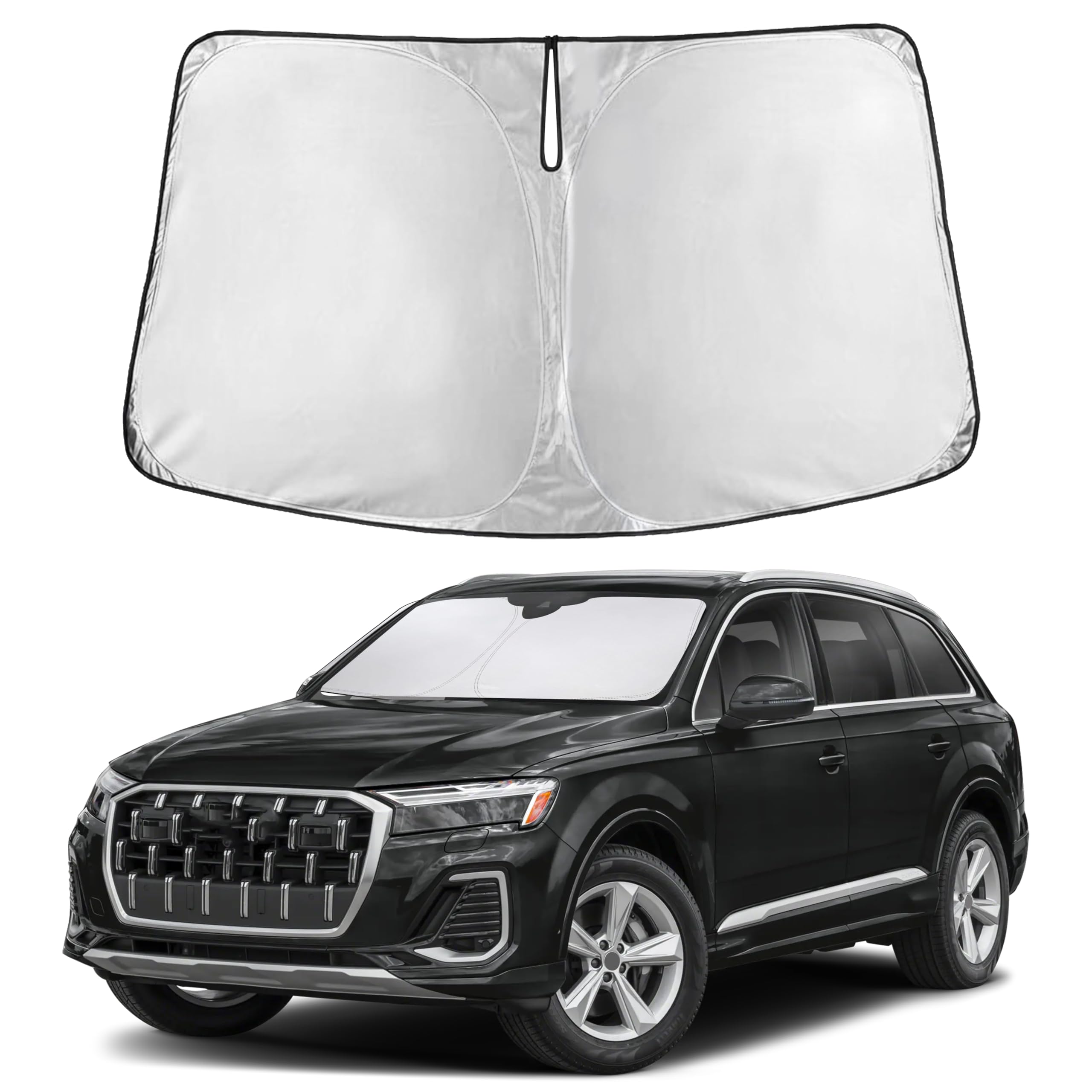 Front Windshield Sun Shade & Car Window Sun Visor