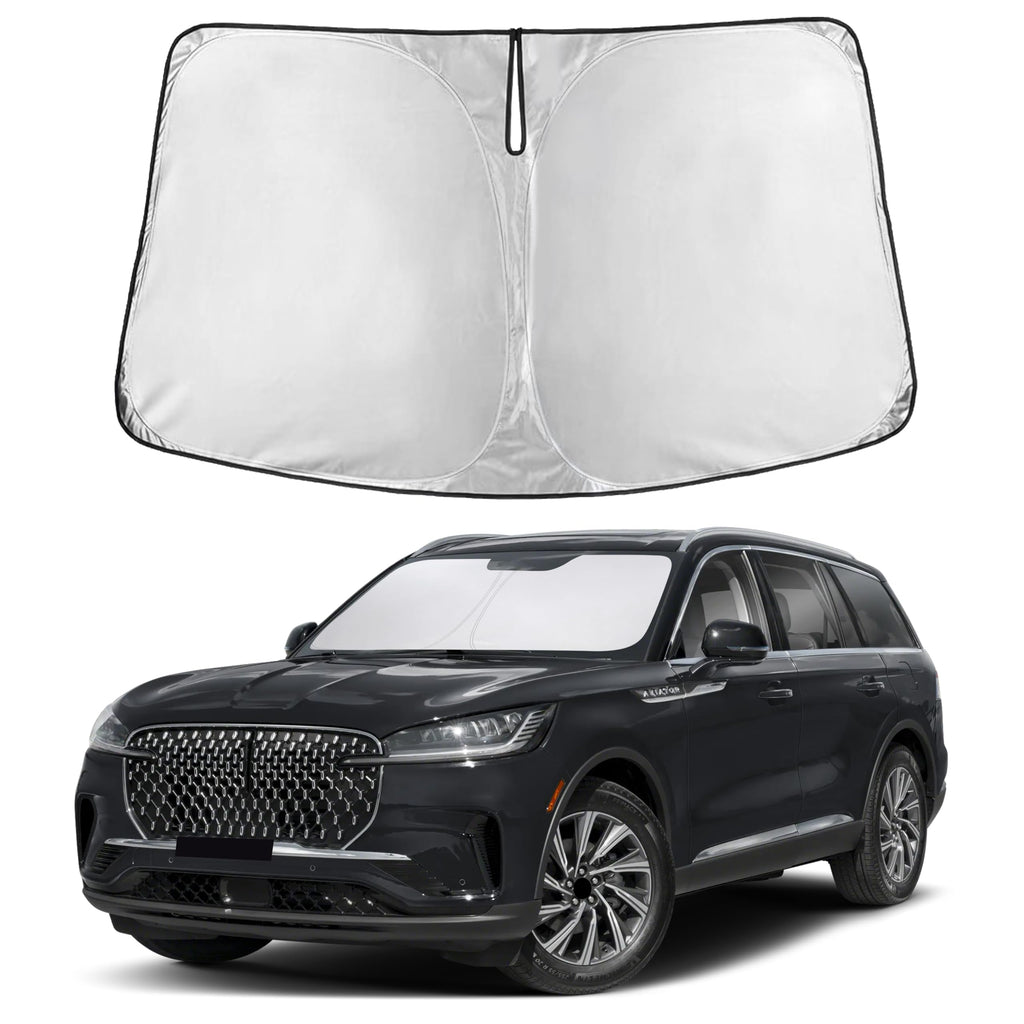 Front Windshield Sun Shade & Car Window Sun Visor