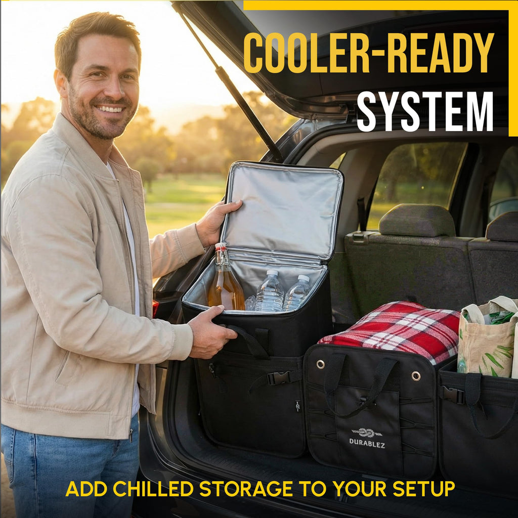 Durable Car Trunk Organizer for Storage & Cargo Management