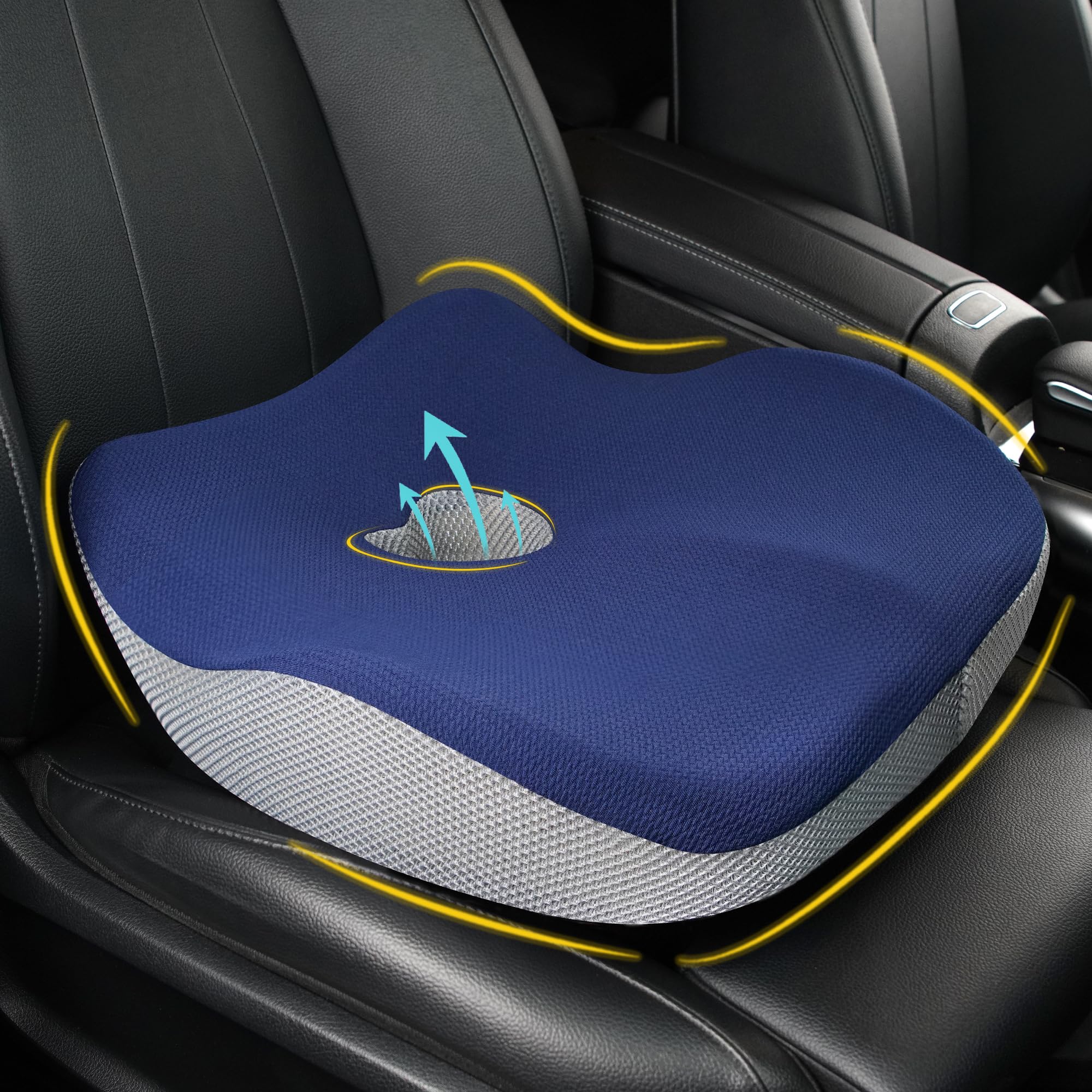 Ergonomic Memory Foam Car Seat Cushion for Long Drives