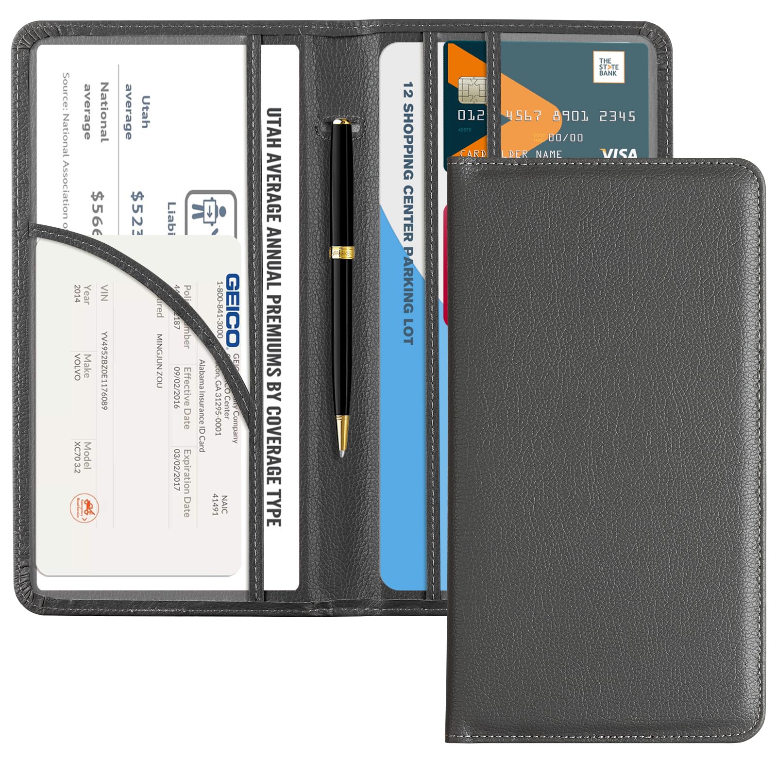Car Registration & Insurance Holder for Glove Box Storage