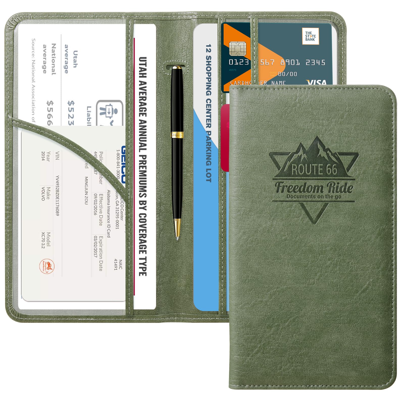 Car Registration & Insurance Holder for Glove Box Storage