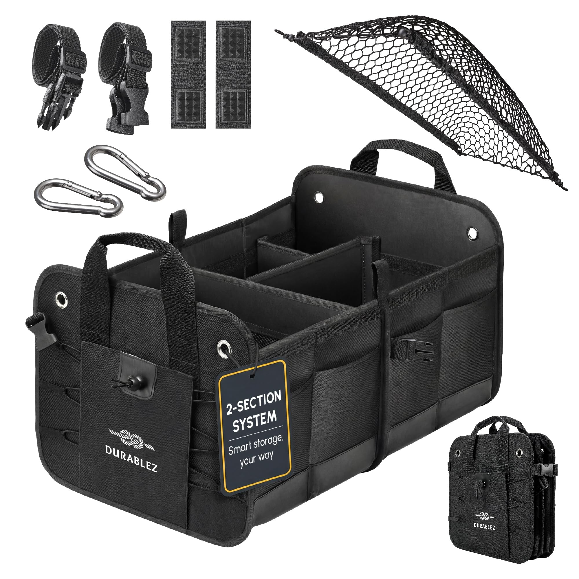 Durable Car Trunk Organizer for Storage & Cargo Management
