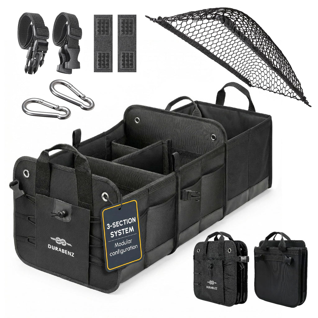 Durable Car Trunk Organizer for Storage & Cargo Management