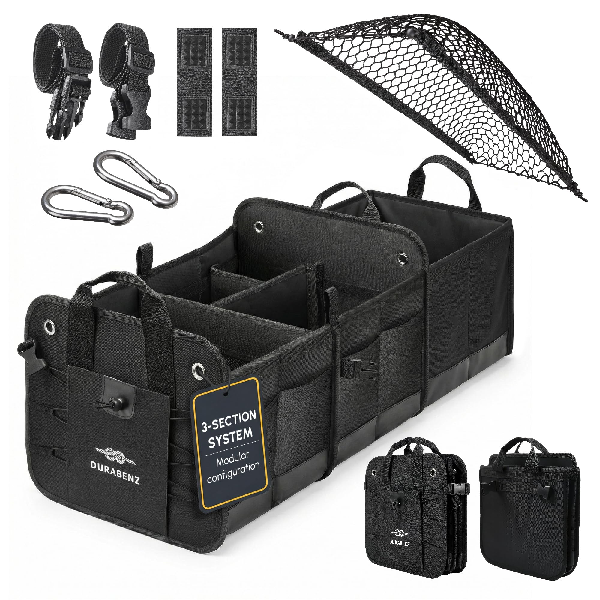 Durable Car Trunk Organizer for Storage & Cargo Management