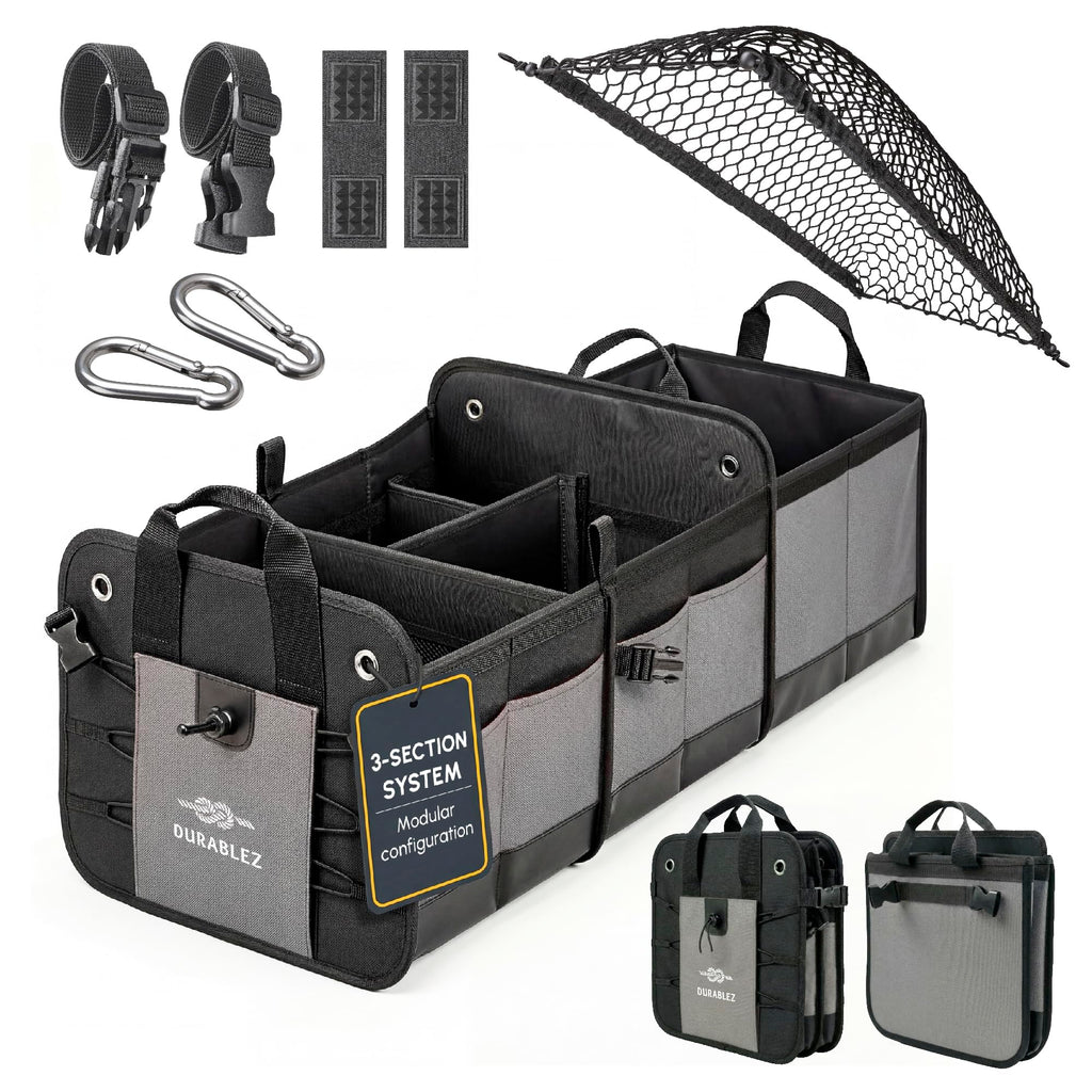 Durable Car Trunk Organizer for Storage & Cargo Management