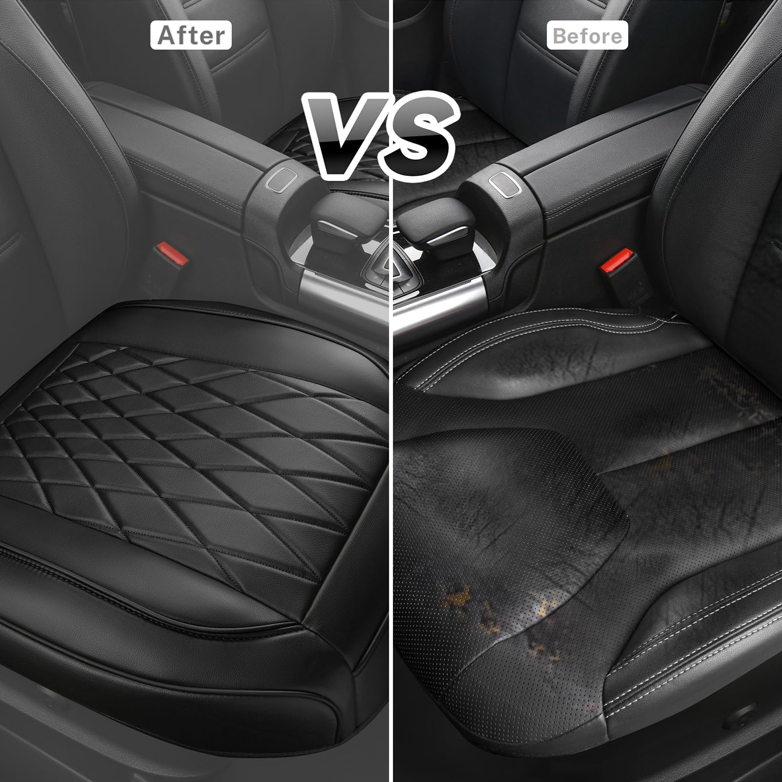 Leather Bottom Car Seat Cover Protector – Single Pack