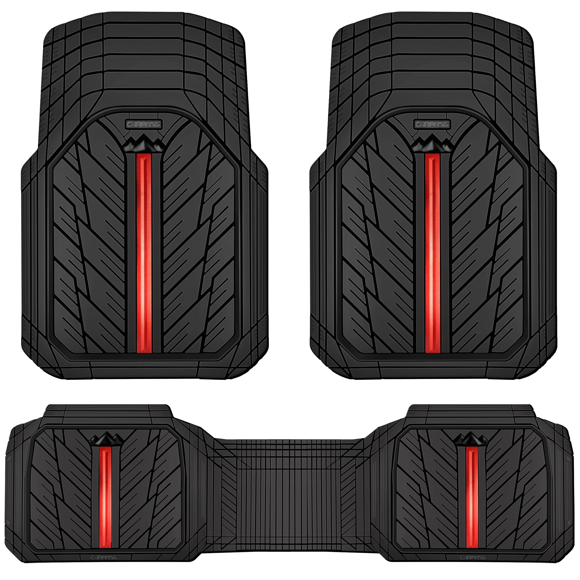 All-Weather Rubber Car Floor Mats for Interior Protection
