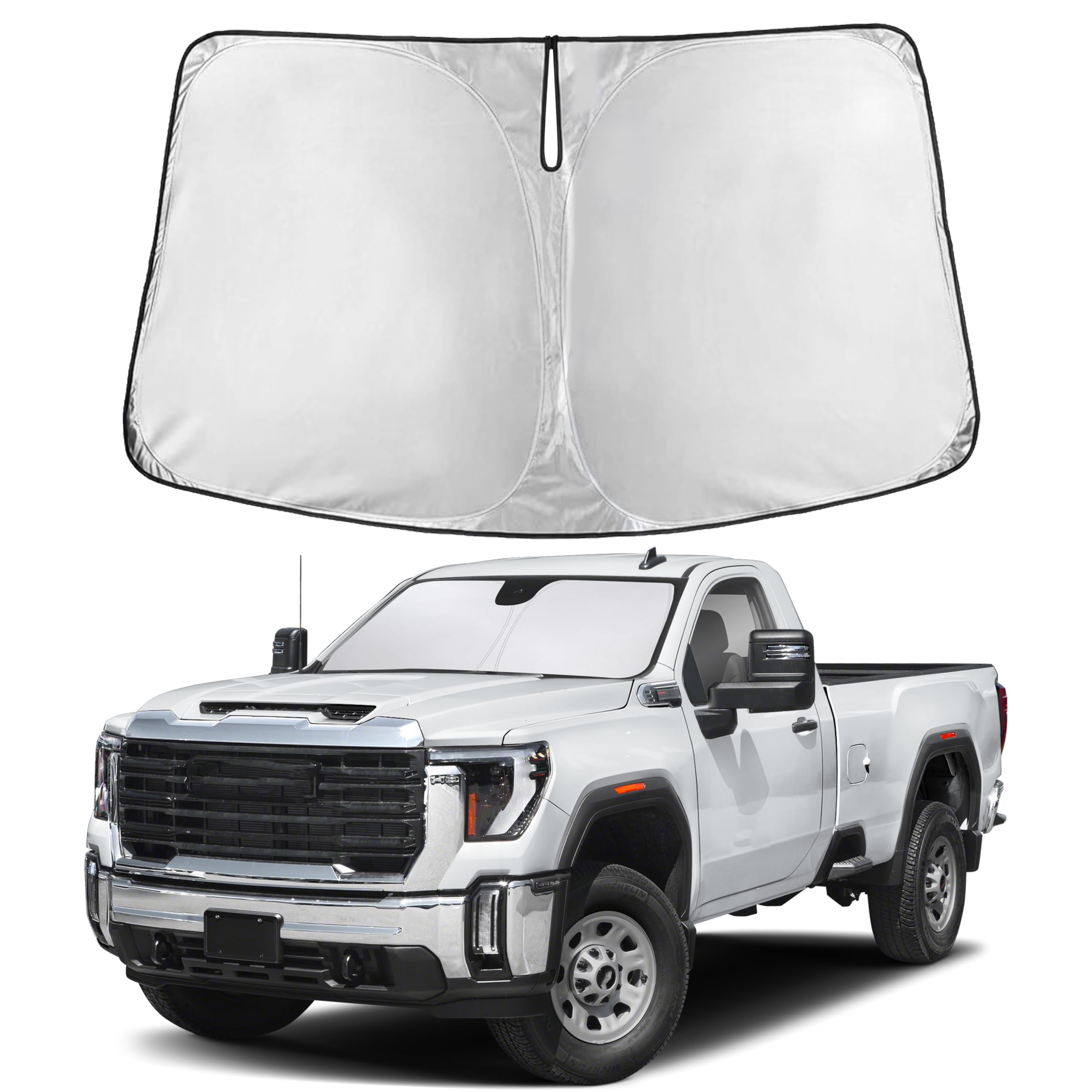 Reflective RV Windshield Sunshade for UV & Heat Protection