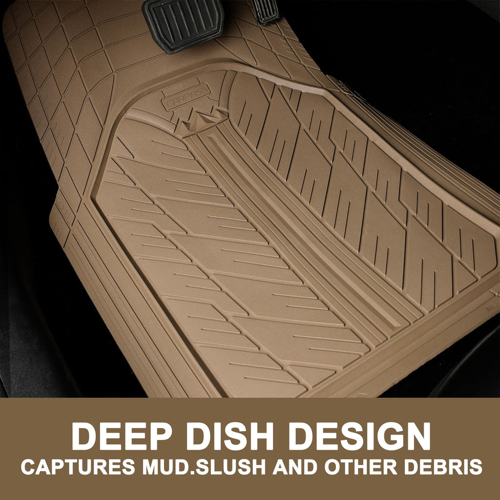 All-Weather Rubber Car Floor Mats for Interior Protection