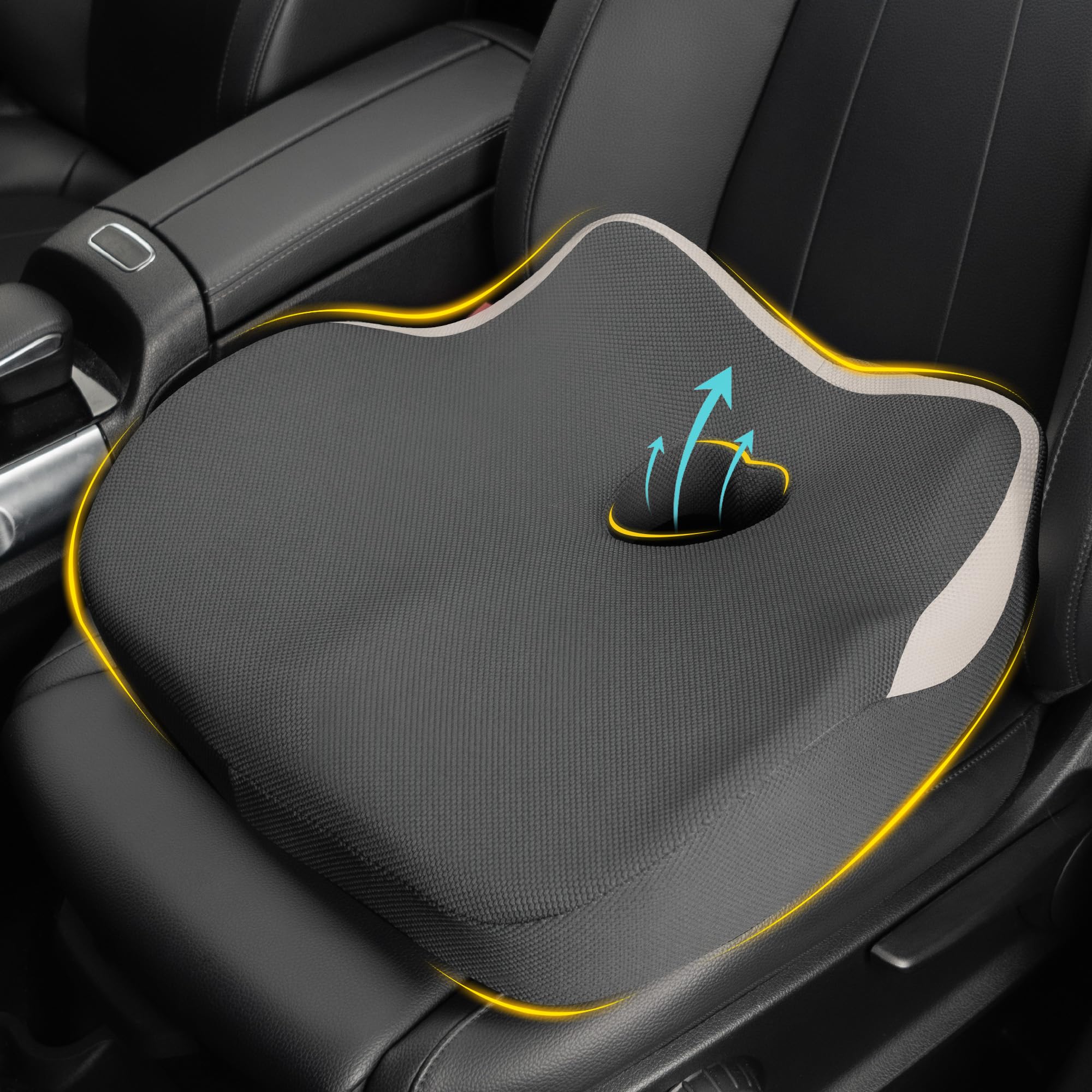 Ergonomic Memory Foam Car Seat Cushion for Long Drives