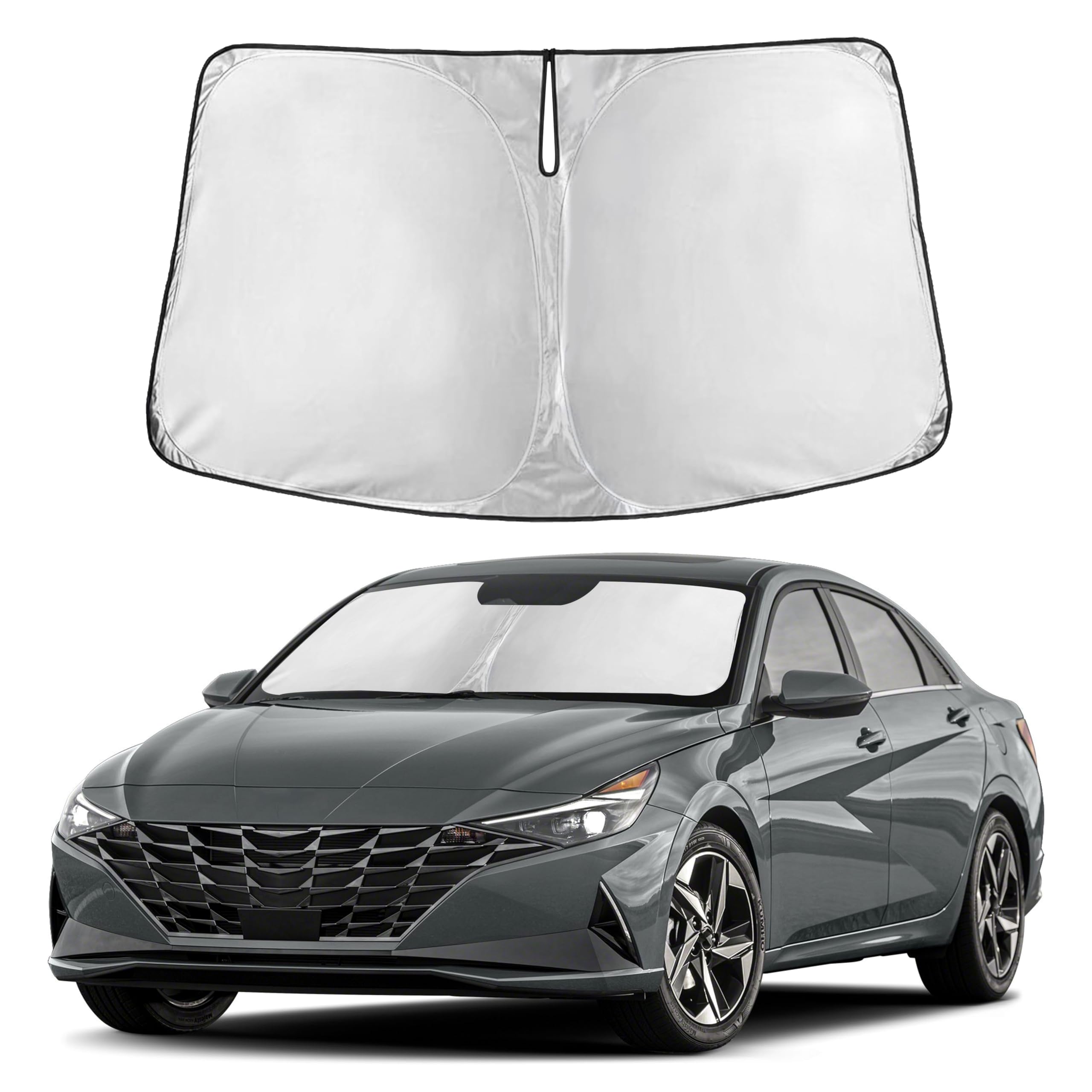 Front Windshield Sun Shade & Car Window Sun Visor