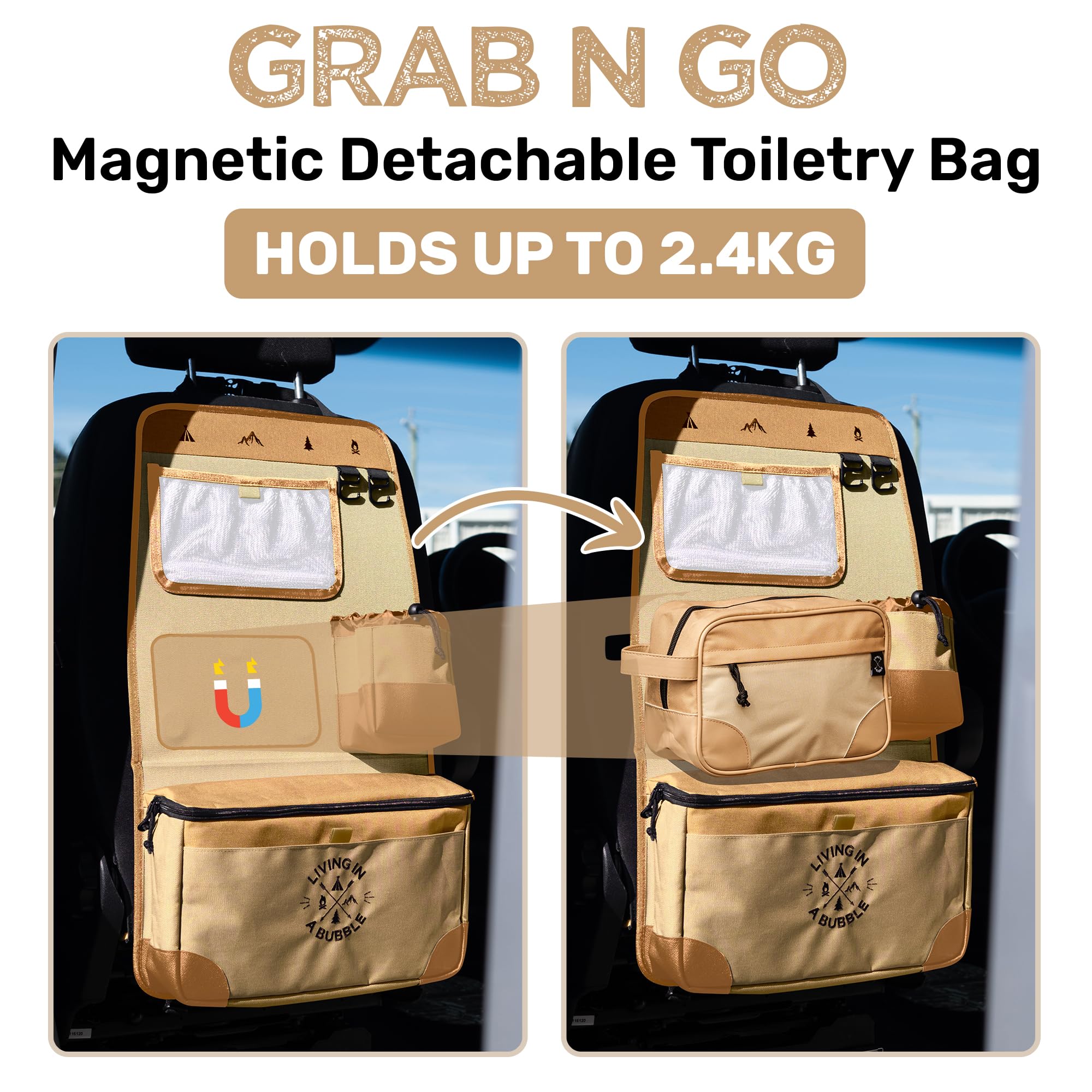 Premium Seatback Storage Organizer for Cars & Campervans