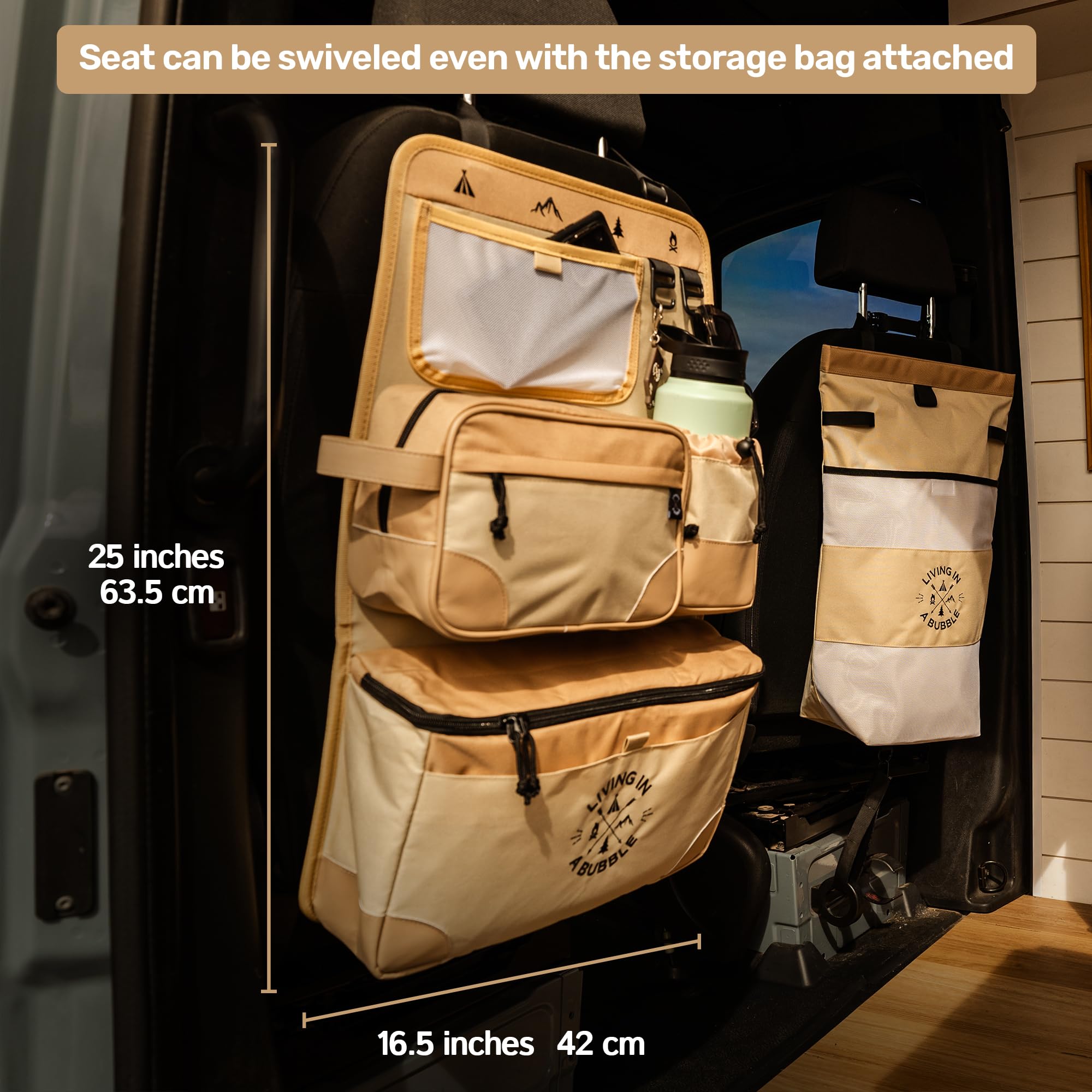 Premium Seatback Storage Organizer for Cars & Campervans