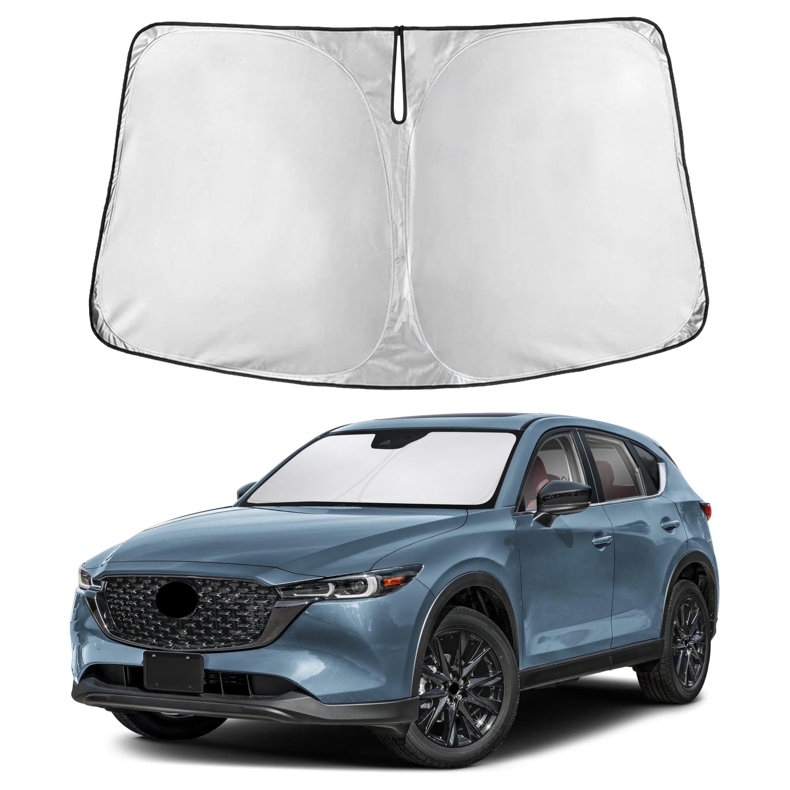 Front Windshield Sun Shade & Car Window Sun Visor