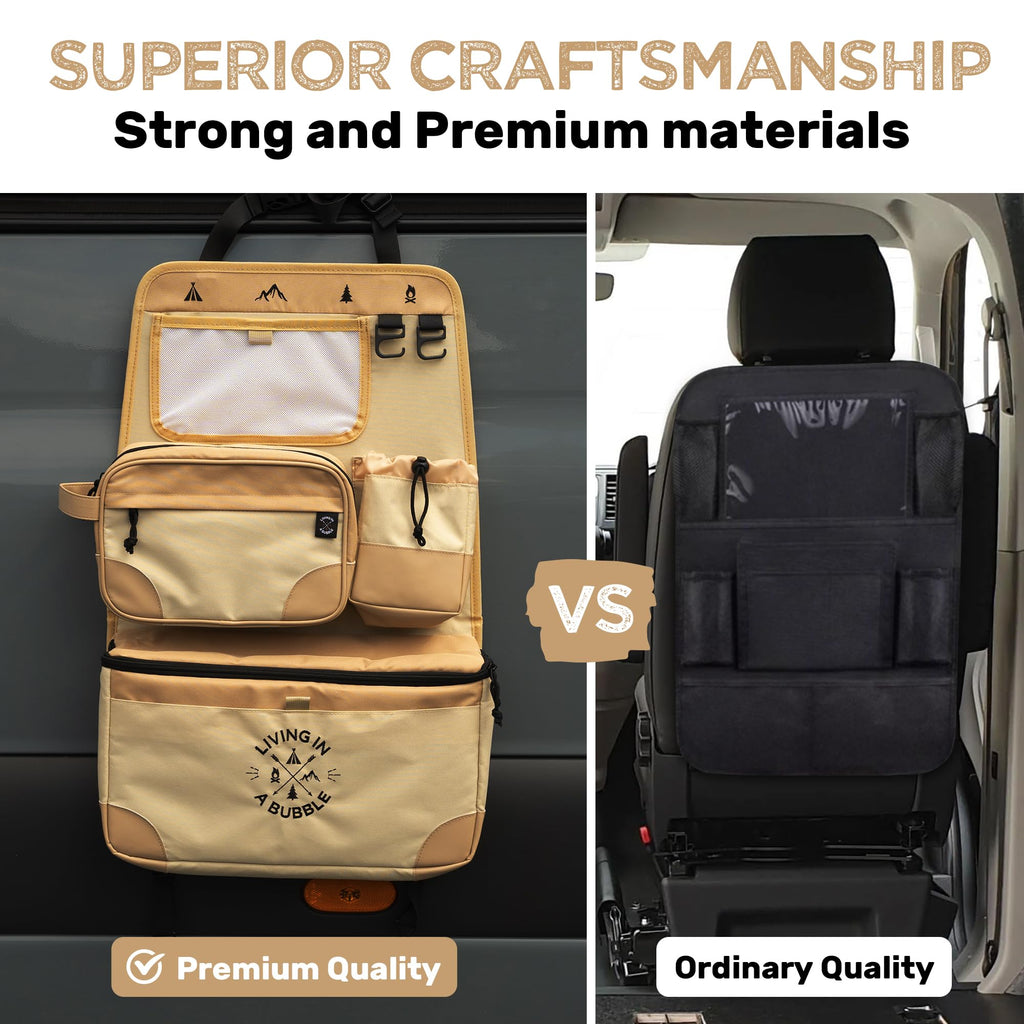 Premium Seatback Storage Organizer for Cars & Campervans