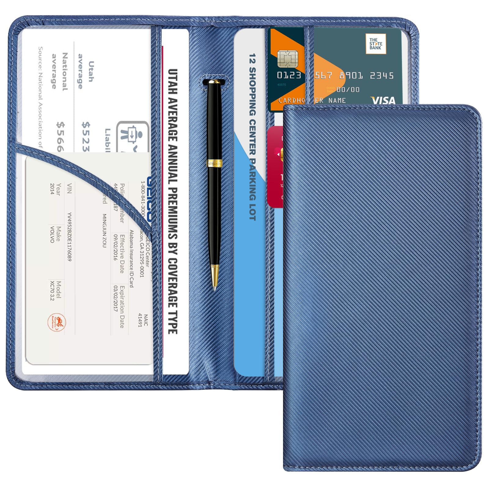 Car Registration & Insurance Holder for Glove Box Storage