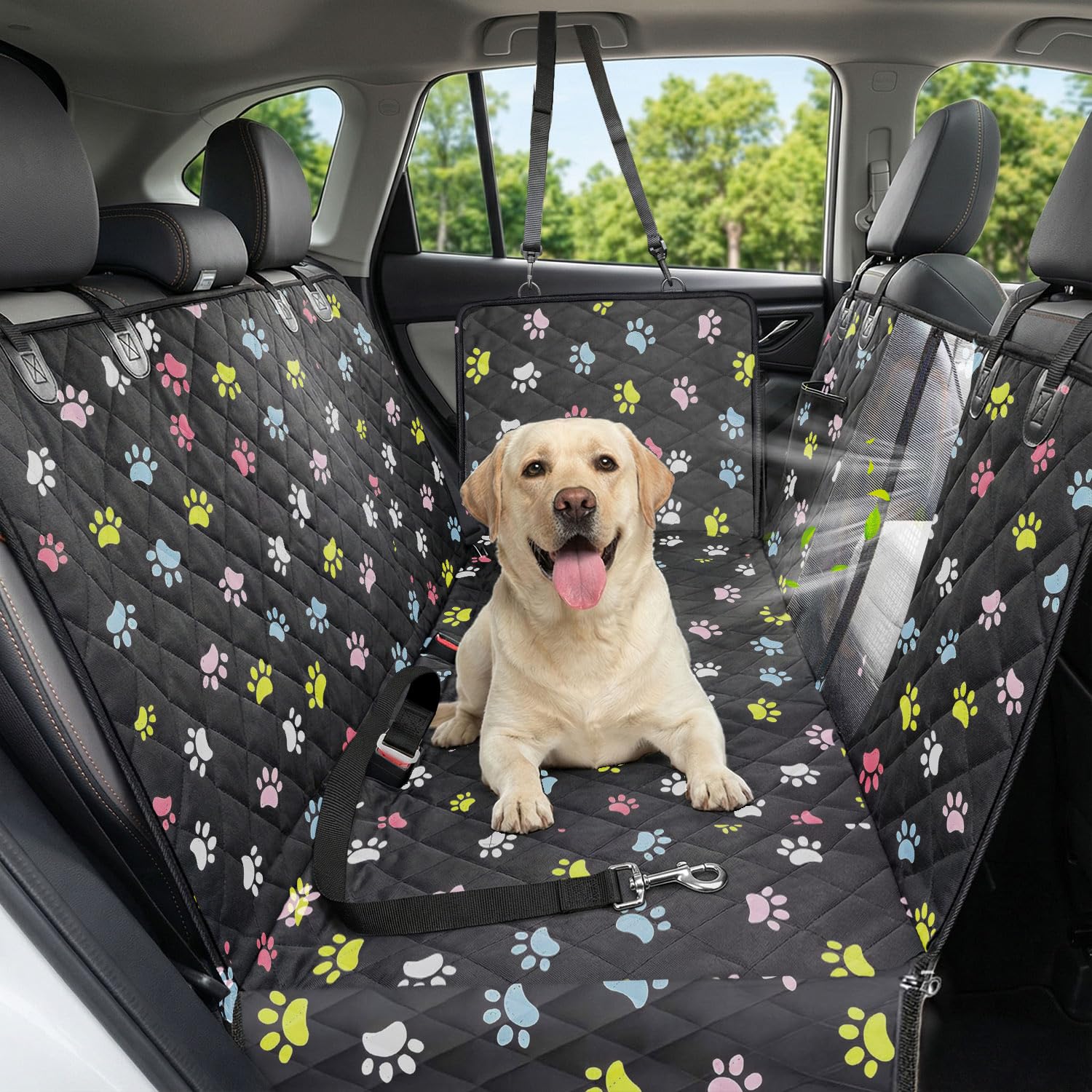 Waterproof 600D Dog Car Seat Cover Hammock for Cars & SUVs