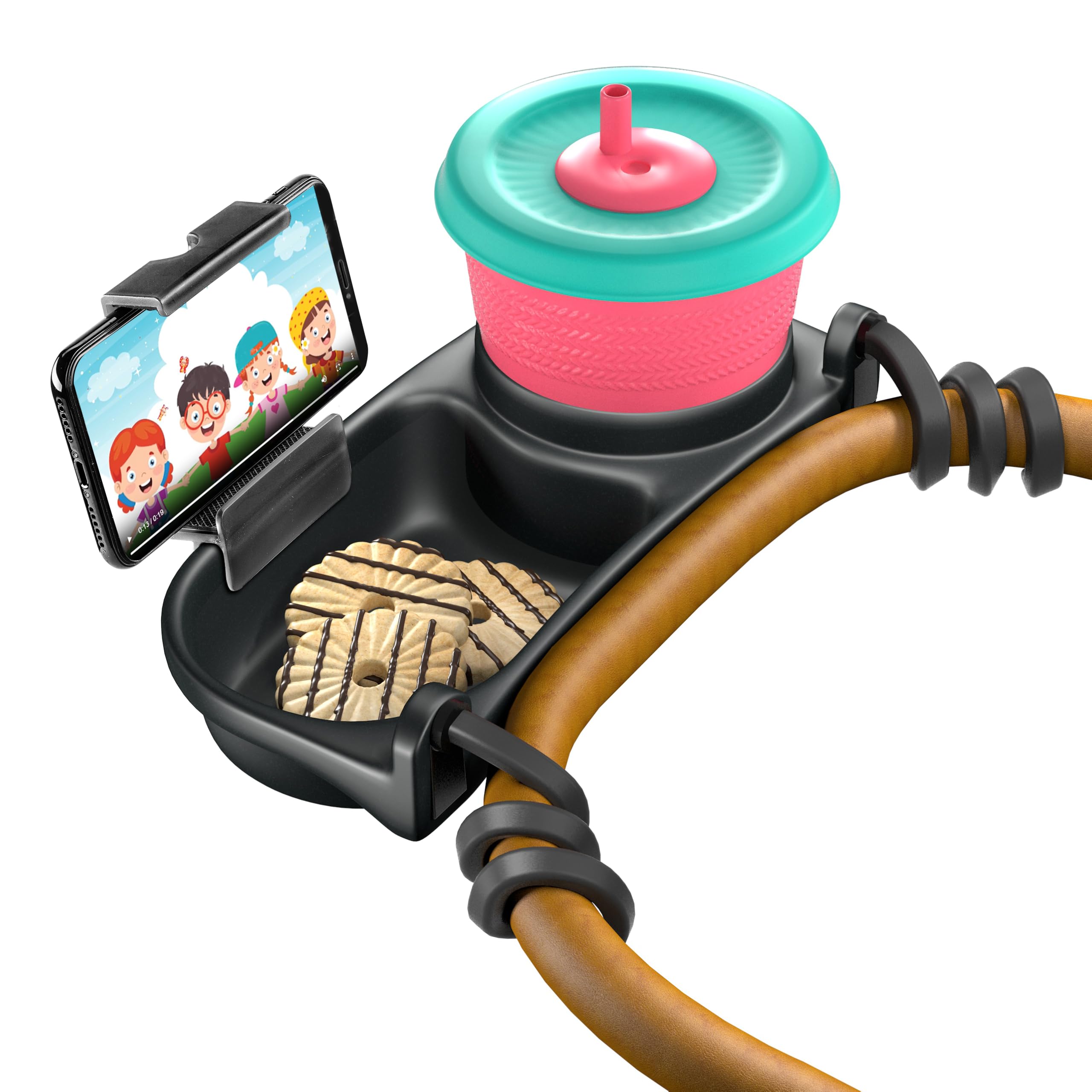 Universal Stroller Snack Tray & Cup Holder Attachment
