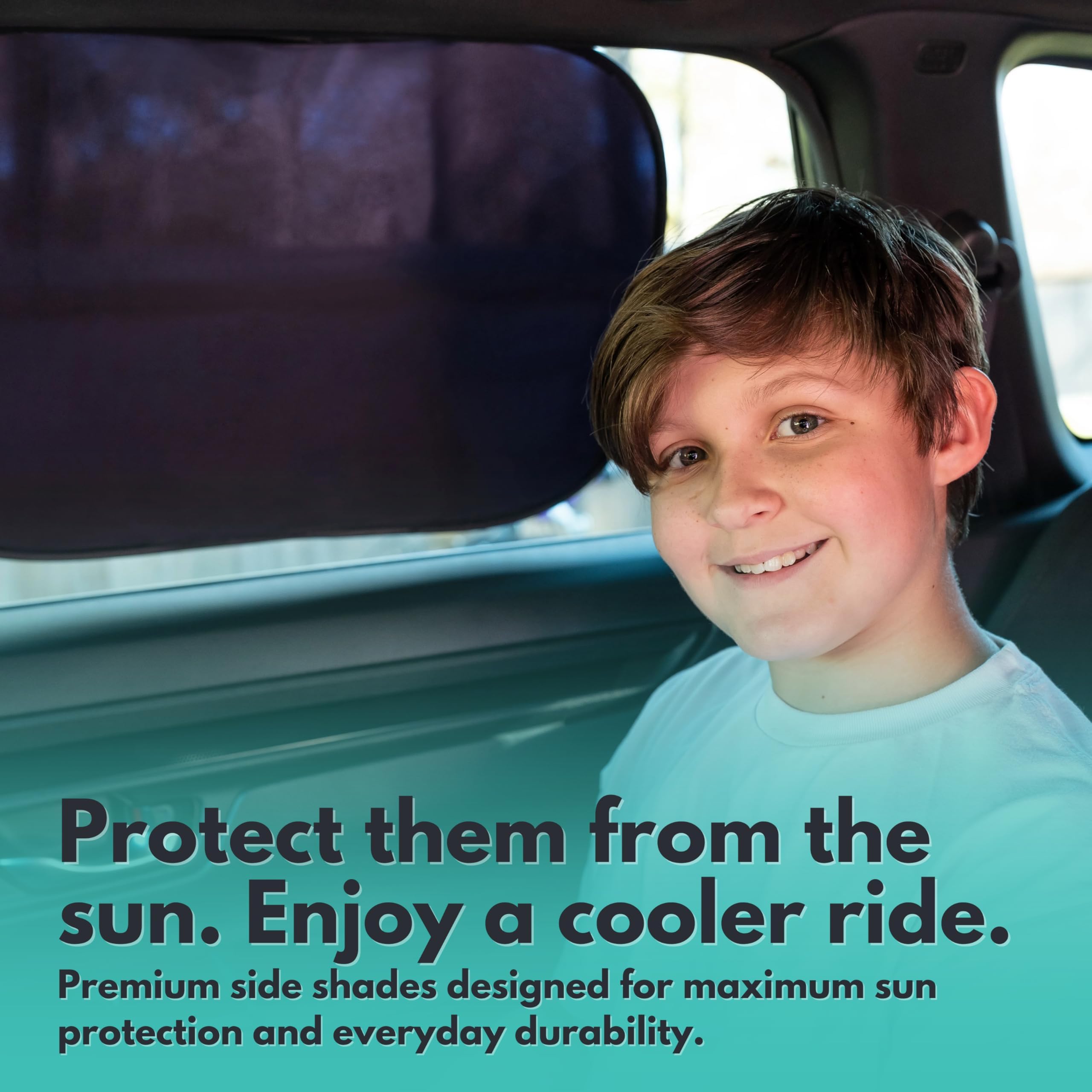 4-Pack UV Protection Car Side Window Sun Shades 20" x 12"