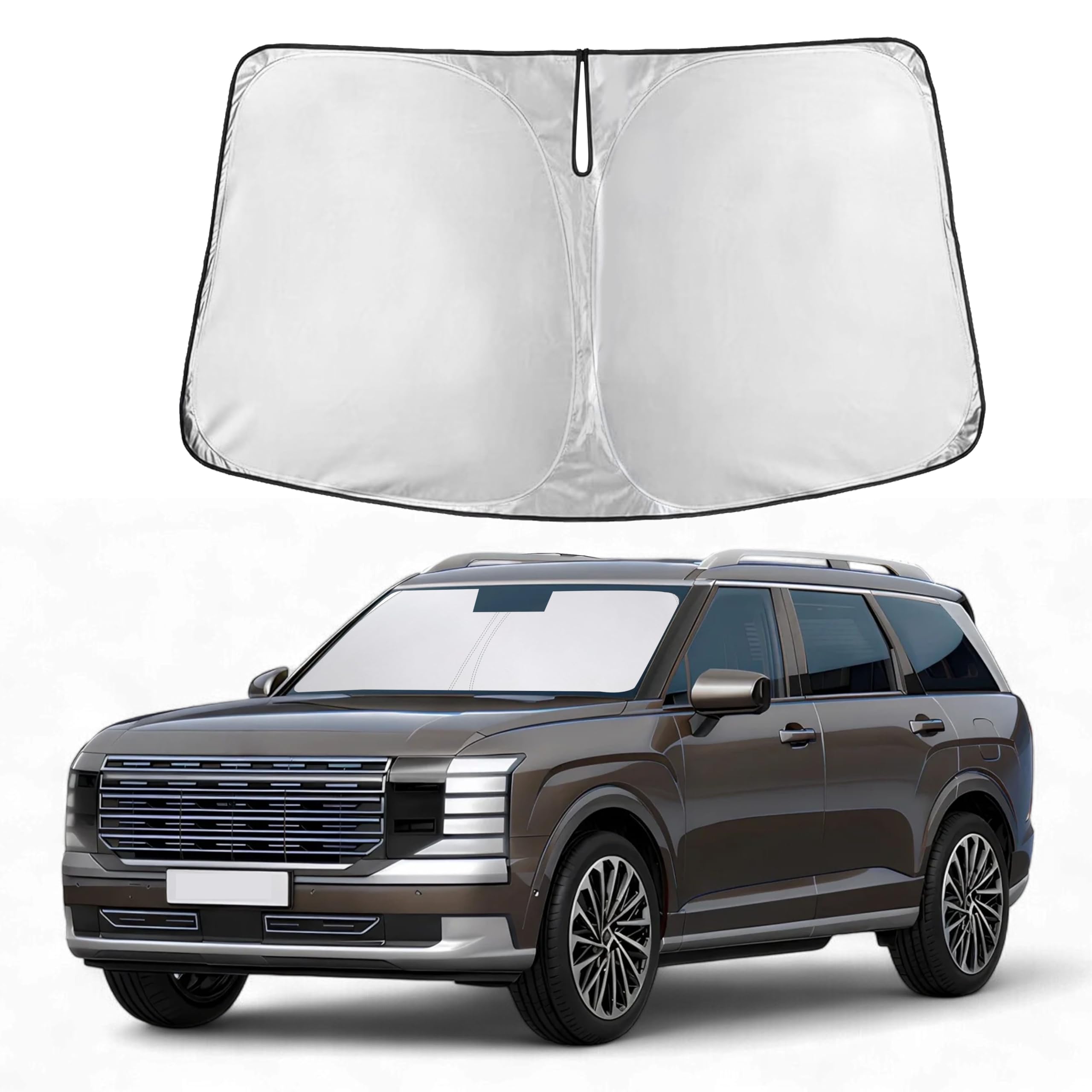 Front Windshield Sun Shade & Car Window Sun Visor