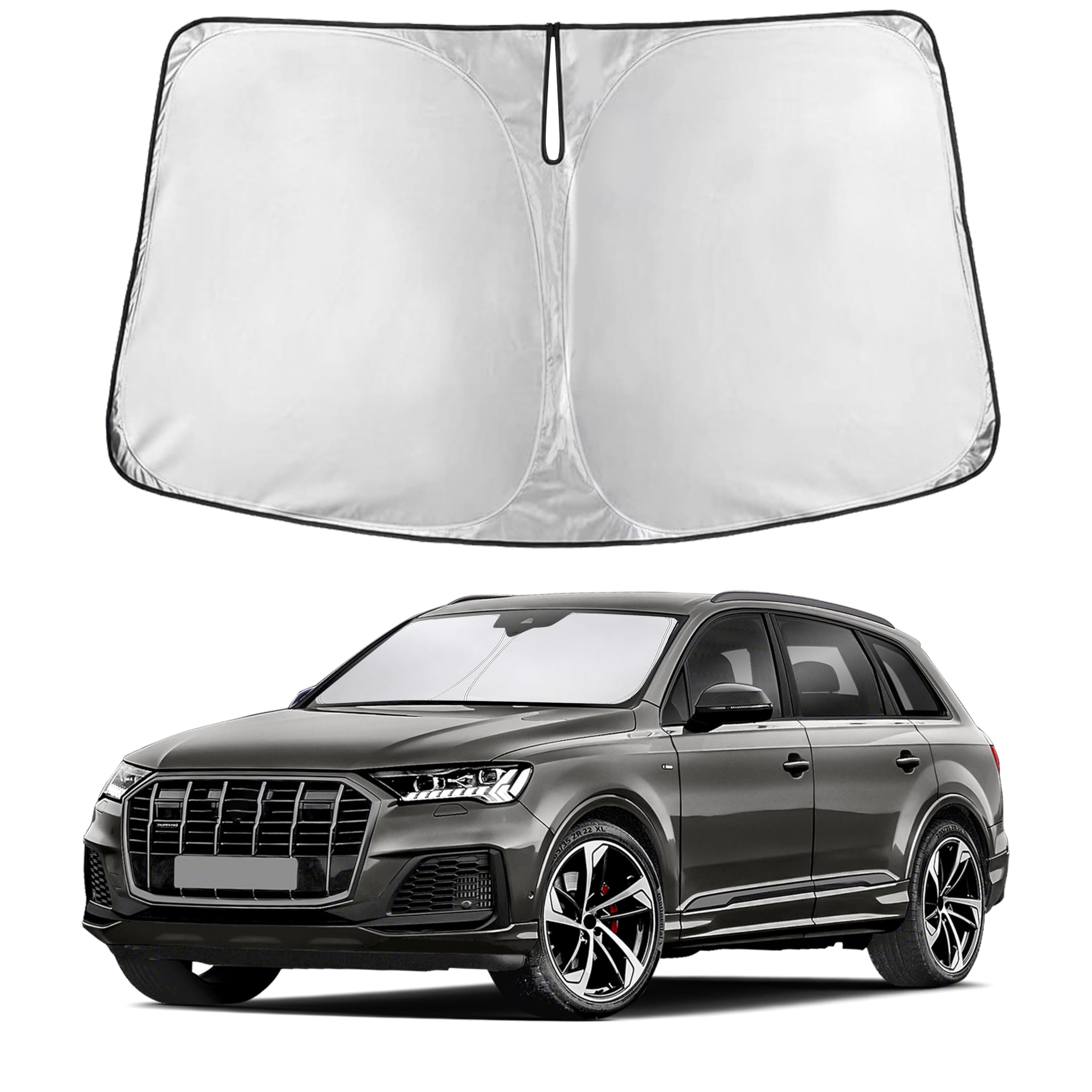 Reflective RV Windshield Sunshade for UV & Heat Protection