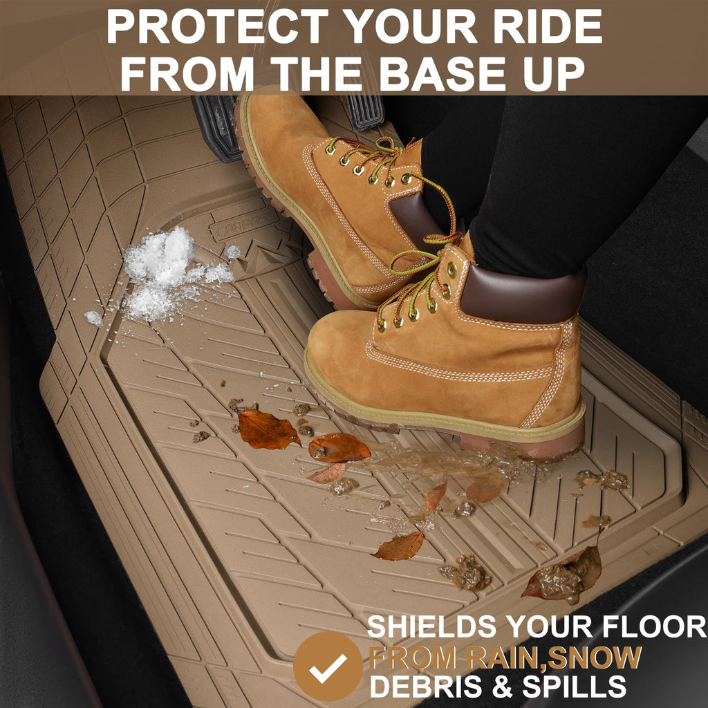 All-Weather Rubber Car Floor Mats for Interior Protection