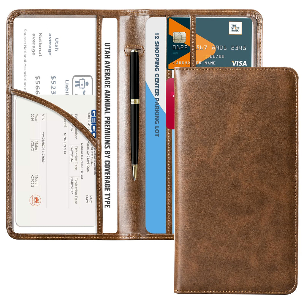 Car Registration & Insurance Holder for Glove Box Storage