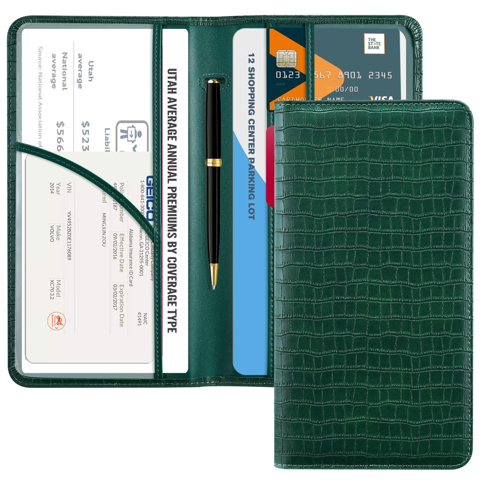 Car Registration & Insurance Holder for Glove Box Storage