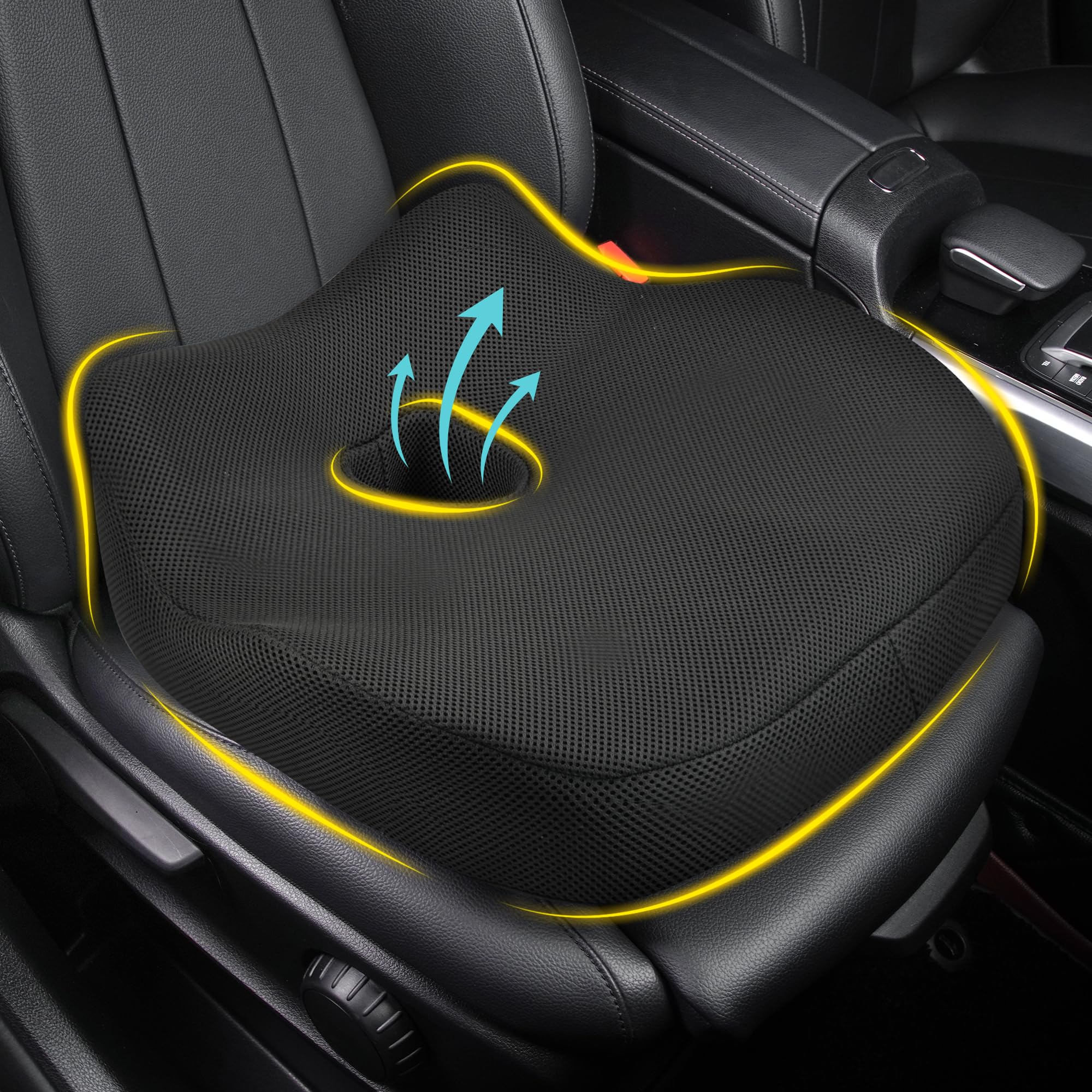 Ergonomic Memory Foam Car Seat Cushion for Long Drives