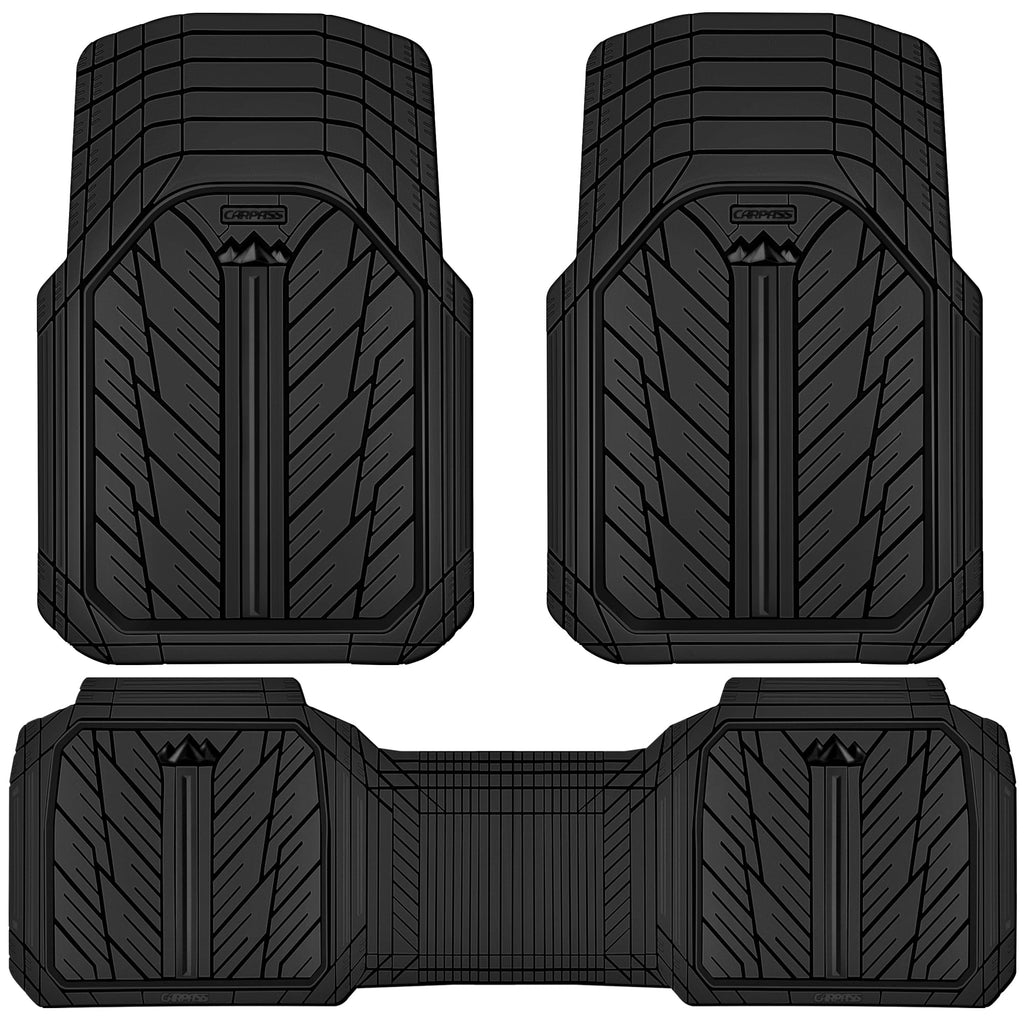 All-Weather Rubber Car Floor Mats for Interior Protection